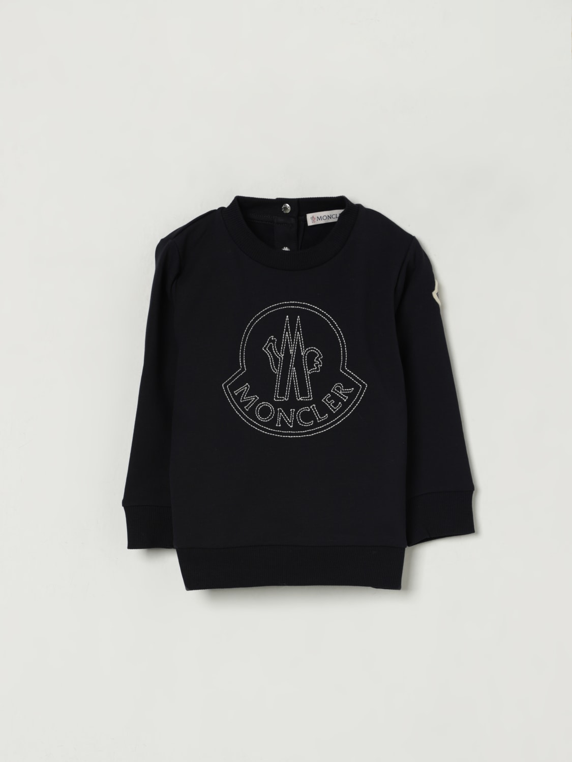 MONCLER SWEATER: Sweater kids Moncler, Navy - Img 1