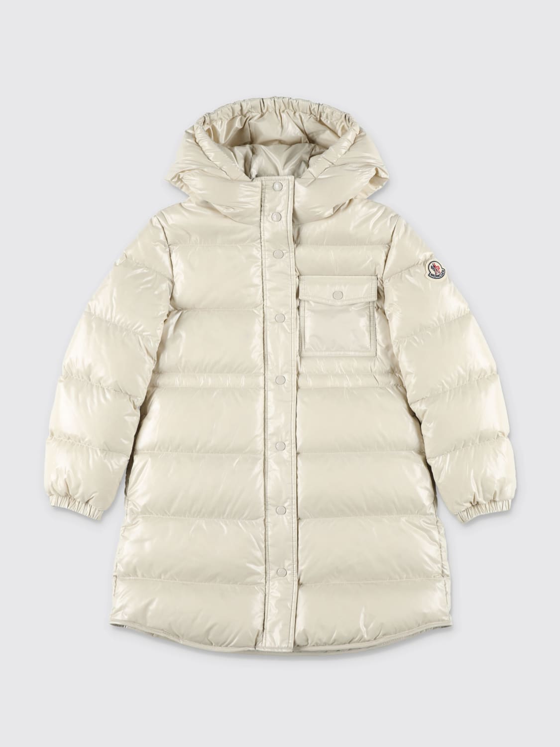 MONCLER JACKET: Jacket kids Moncler, White - Img 1