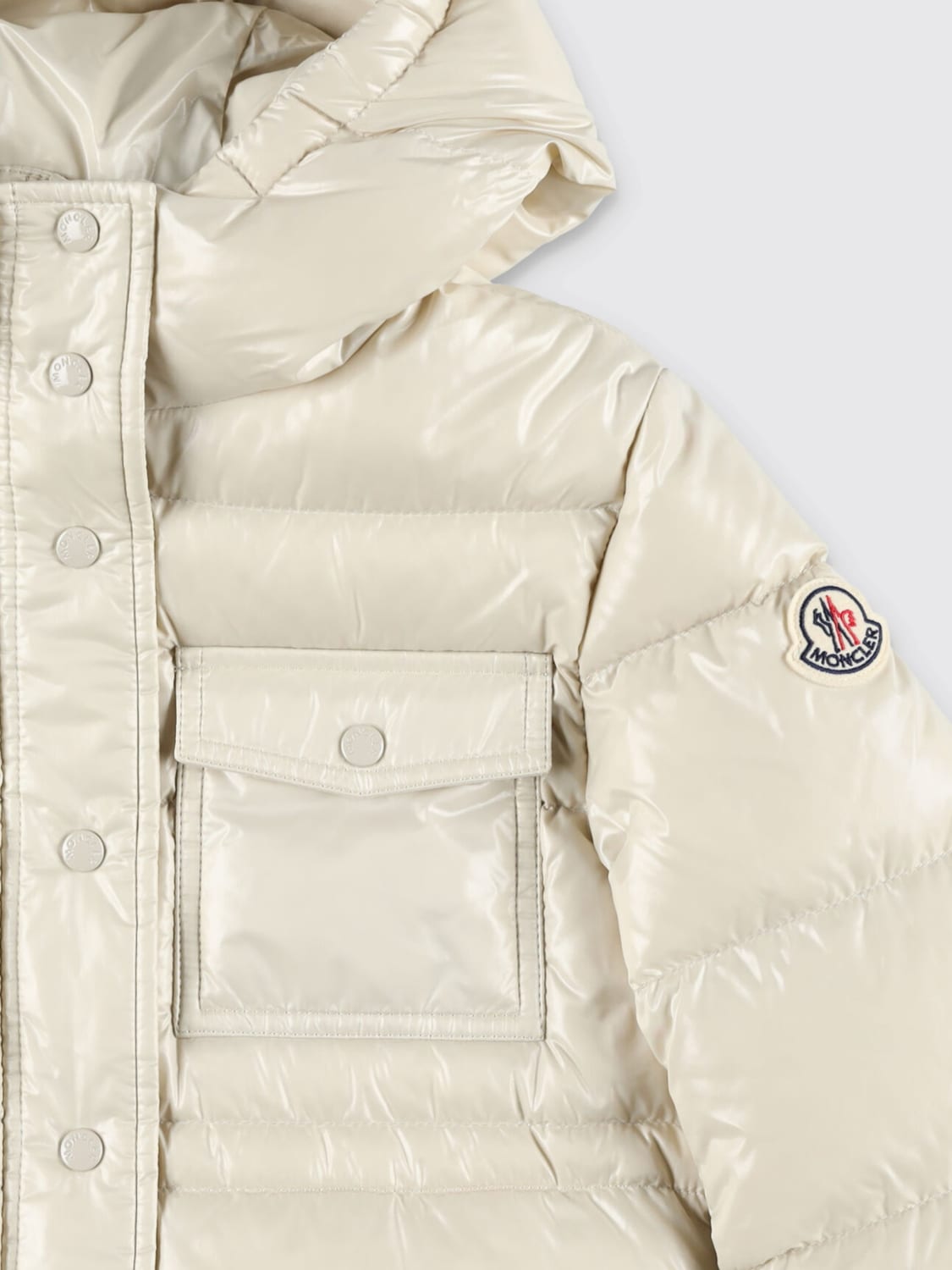 MONCLER JACKET: Jacket kids Moncler, White - Img 3