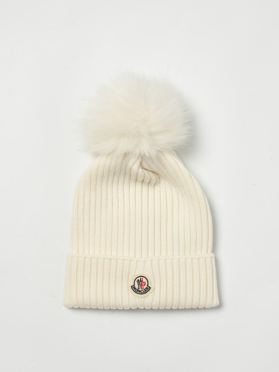 MONCLER CHAPEAU: Chapeaux fille enfant Moncler, Blanc - Img 1