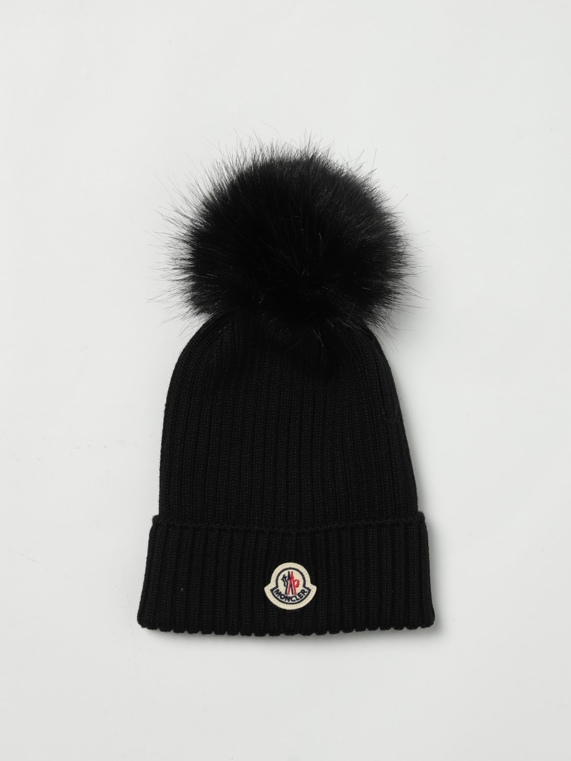 MONCLER HUT: Hüte für mädchen kinder Moncler, Schwarz - Img 1