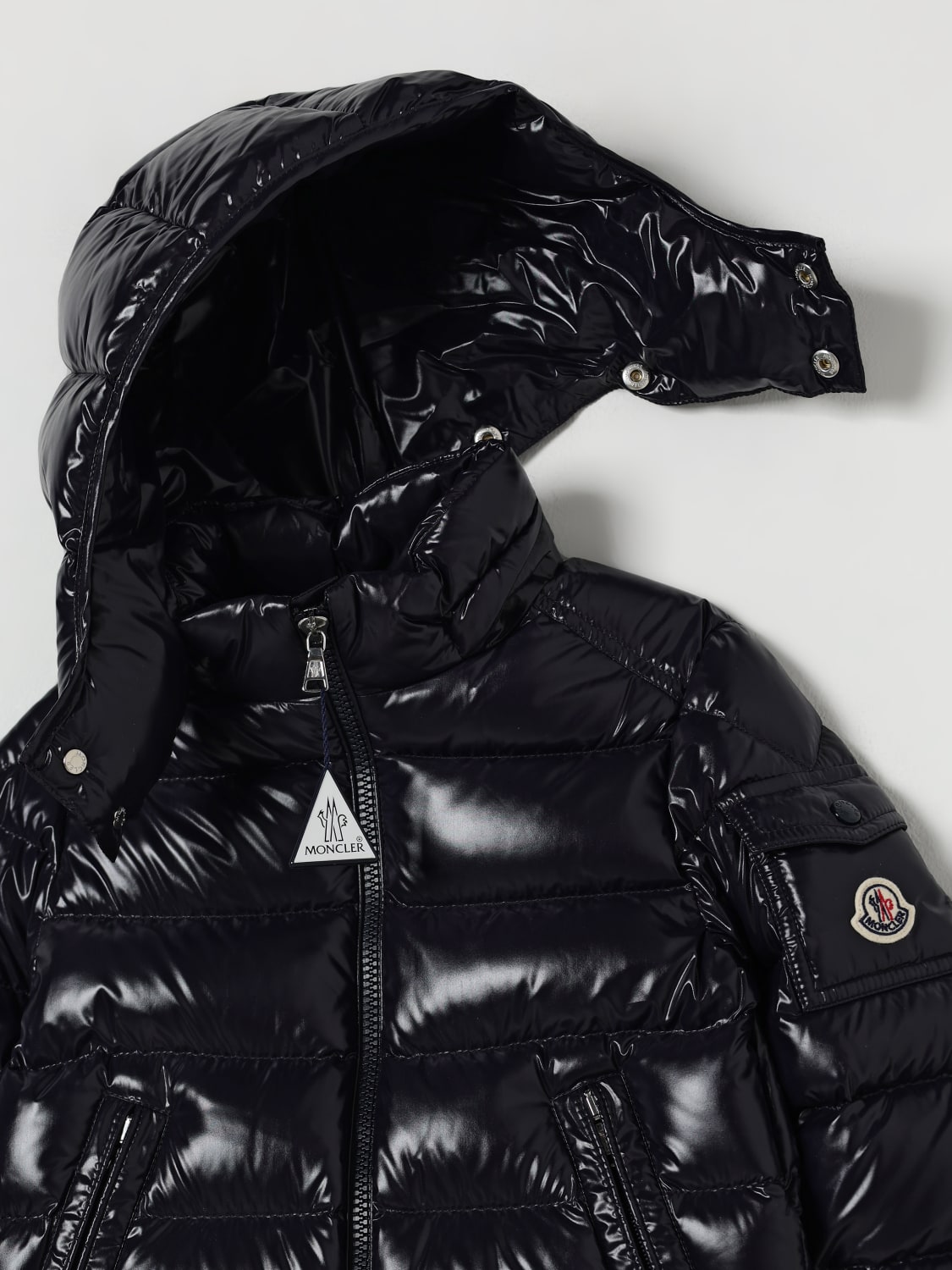 MONCLER JACKET: Jacket kids Moncler, Blue - Img 3