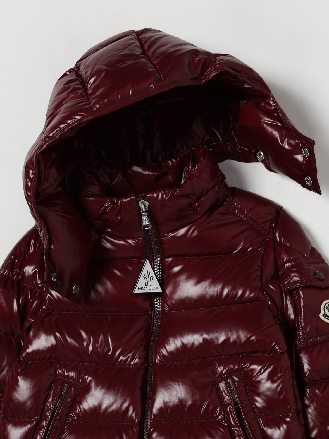 MONCLER JACKE: Jacke kinder Moncler, Burgunderrot - Img 3