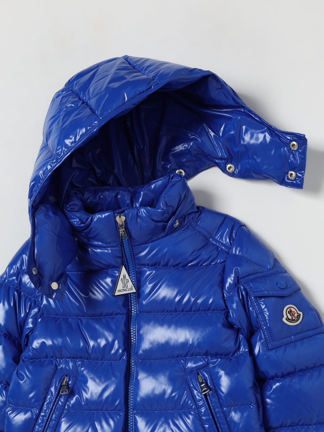 MONCLER JACKET: Jacket kids Moncler, Royal Blue - Img 3