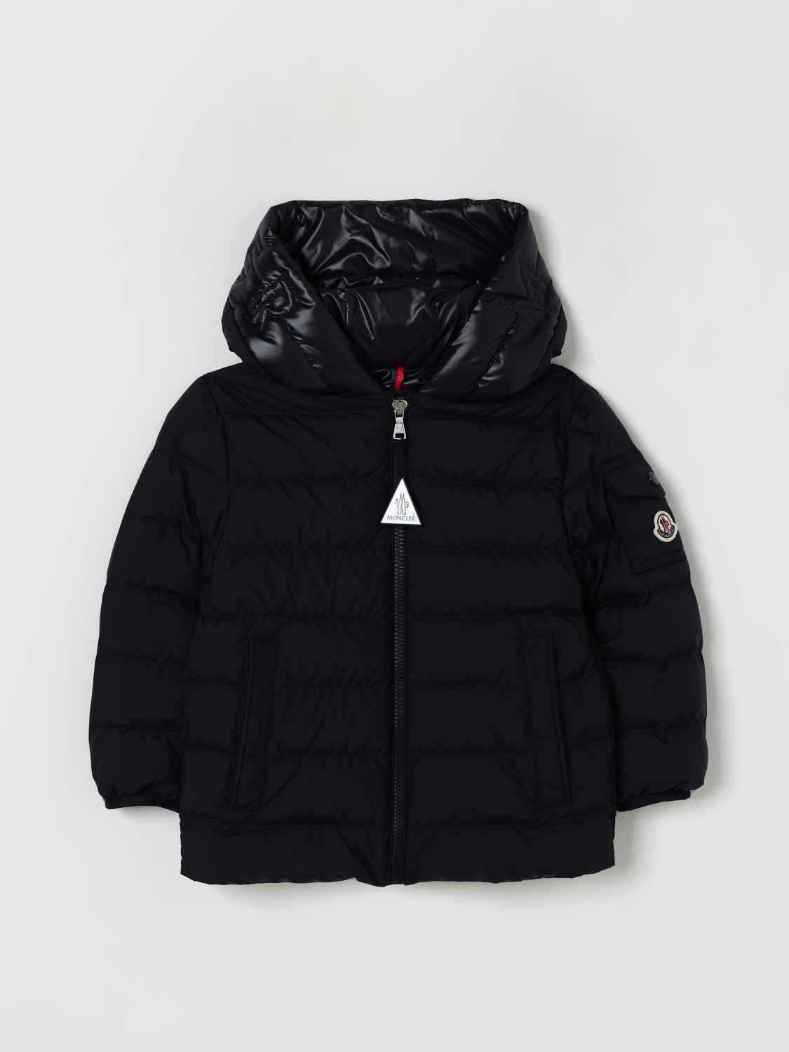 MONCLER JACKET: Jacket kids Moncler, Navy - Img 1