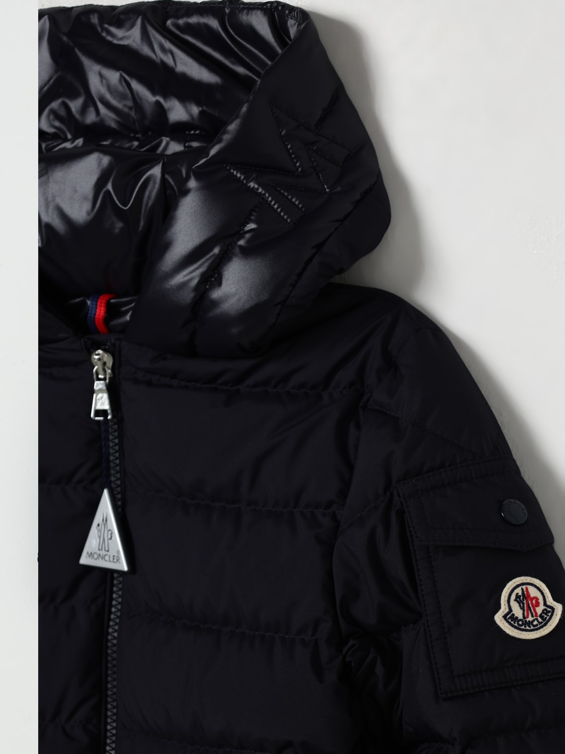 MONCLER JACKET: Jacket kids Moncler, Navy - Img 3