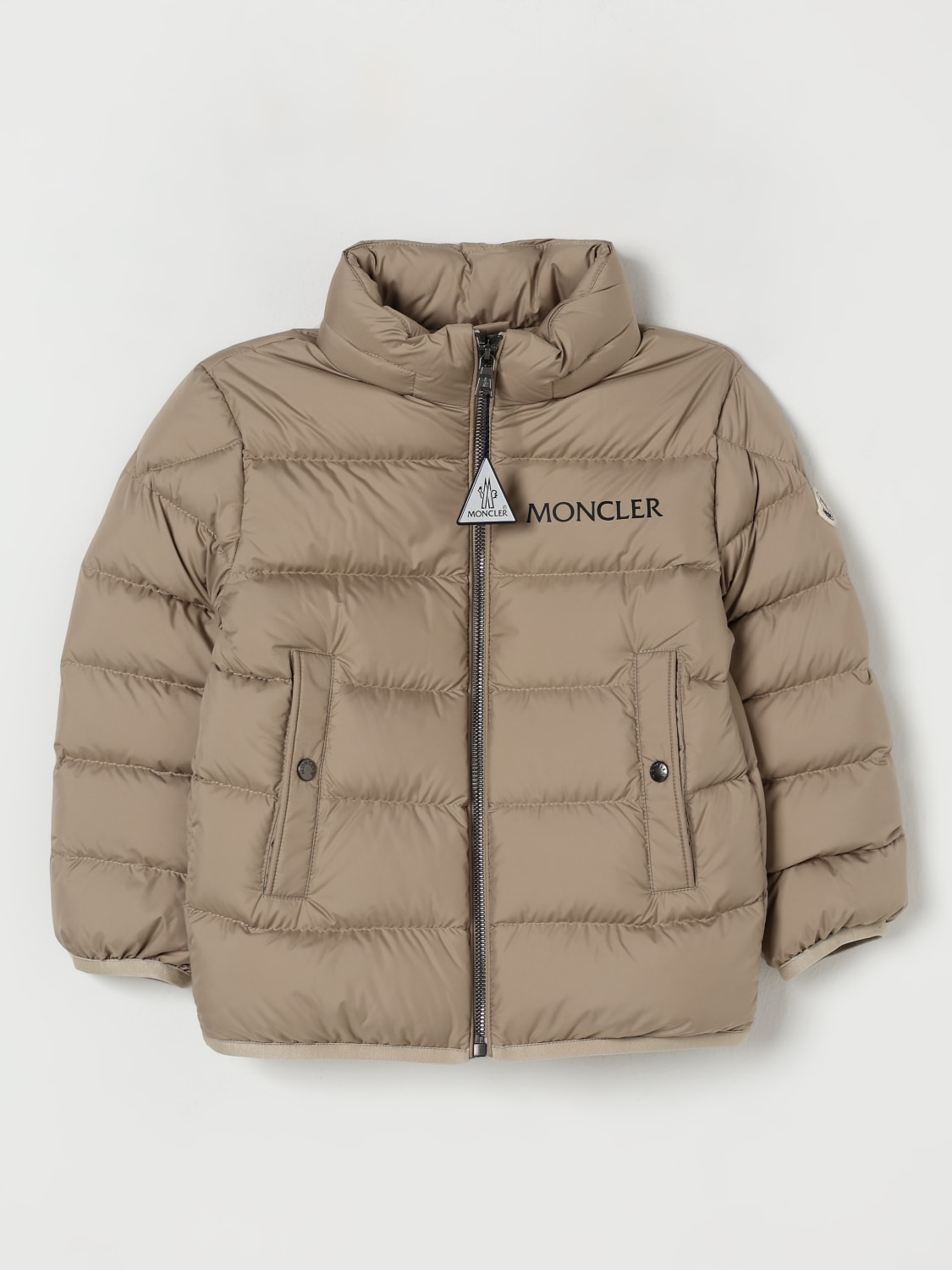MONCLER JACKE: Jacke kinder Moncler, Beige - Img 1