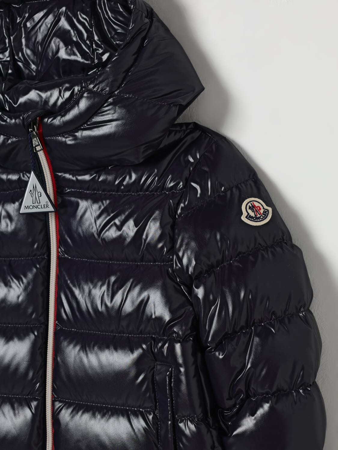 MONCLER JACKET: Jacket kids Moncler, Blue - Img 3