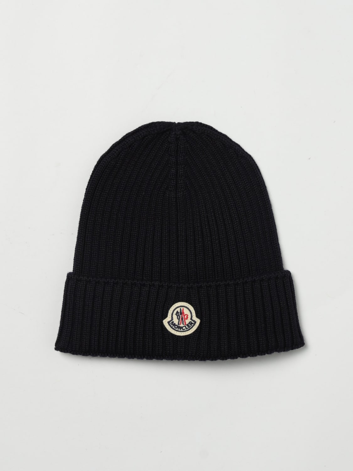 MONCLER HAT: Hat kids Moncler, Navy - Img 1