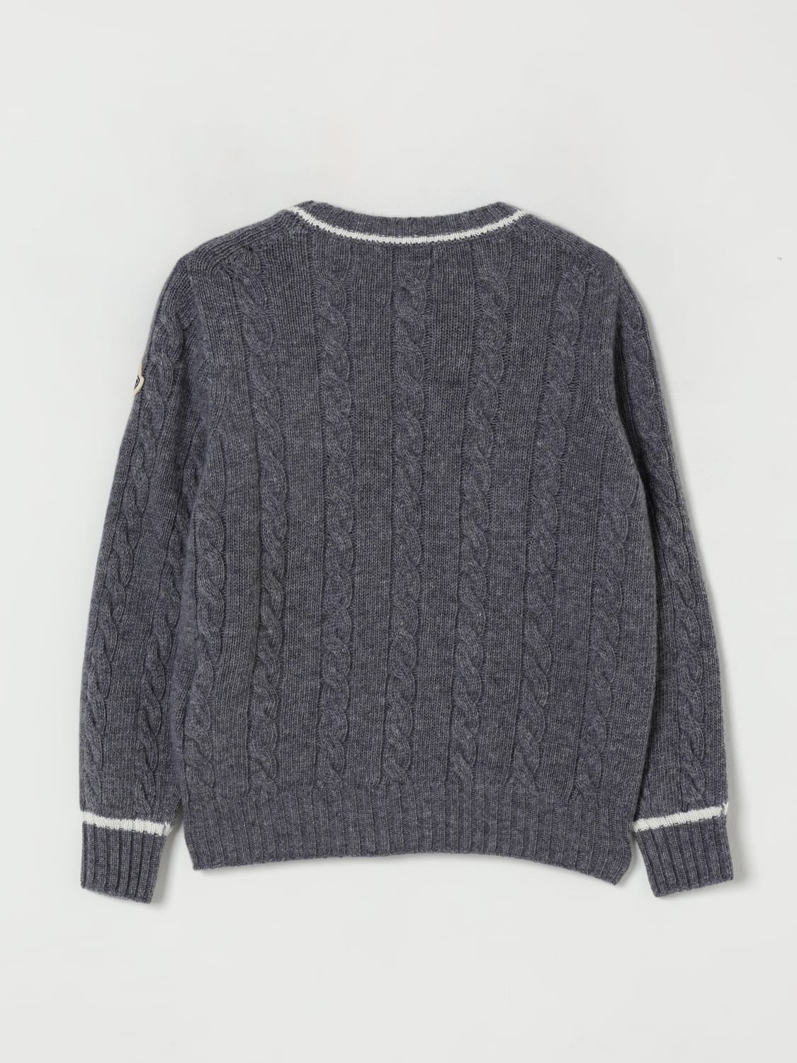 MONCLER SWEATER: Sweater kids Moncler, Grey - Img 2