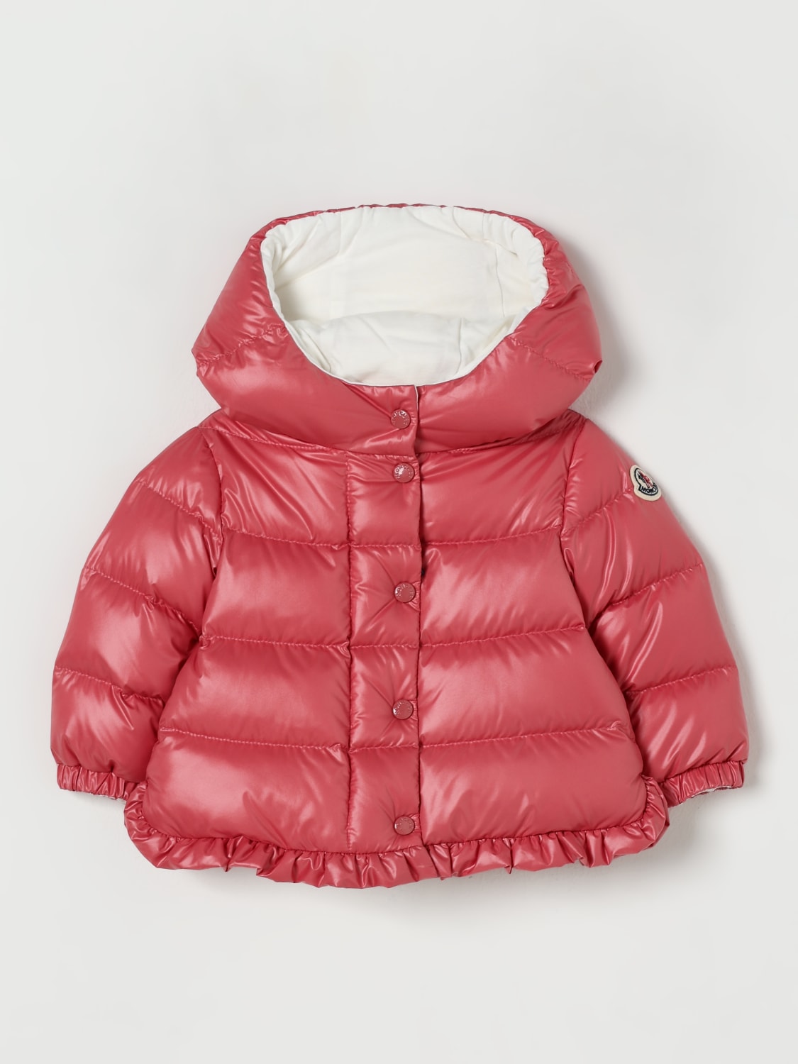 MONCLER JACKET: Jacket kids Moncler, Baby Pink - Img 1