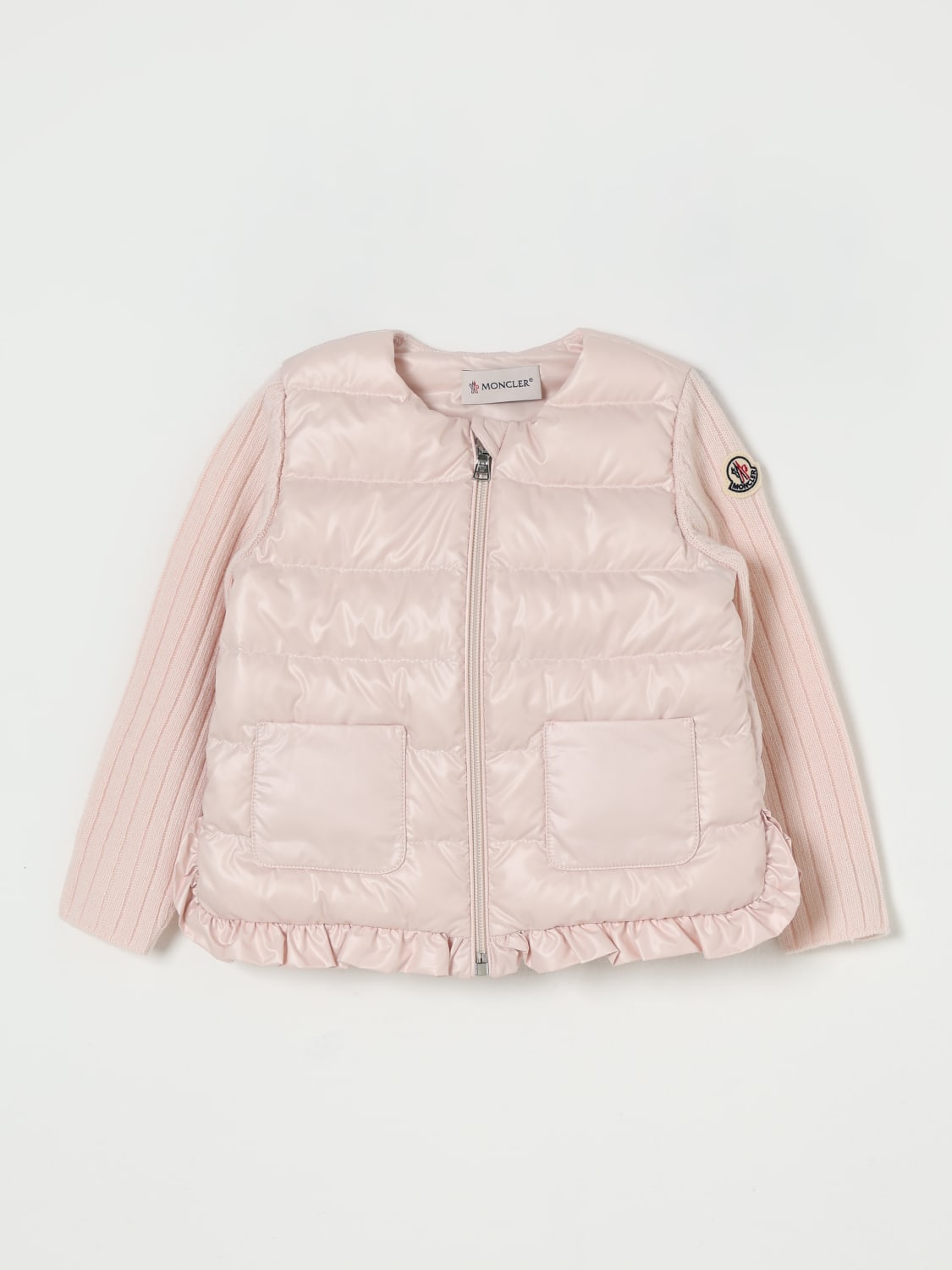 MONCLER JACKET: Jacket kids Moncler, Pink - Img 1