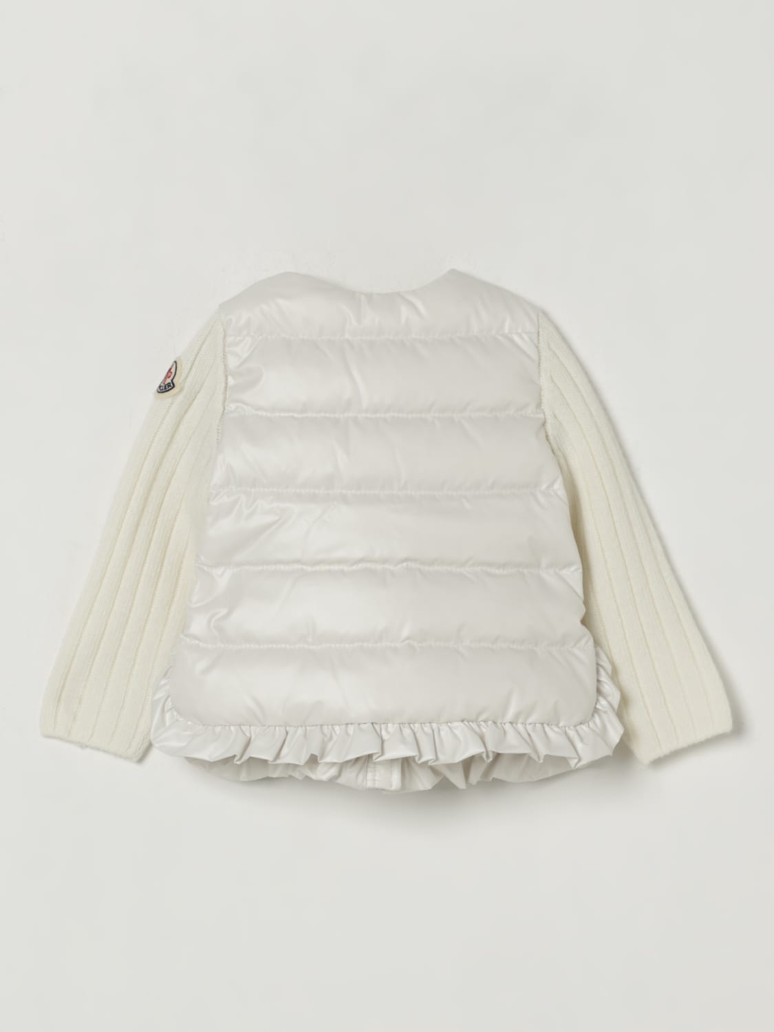 MONCLER JACKET: Jacket kids Moncler, Beige - Img 2