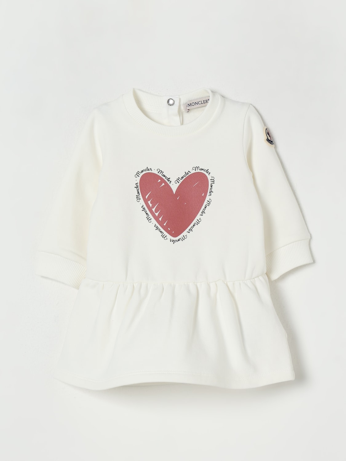 MONCLER ROMPER: Romper kids Moncler, Yellow Cream - Img 1