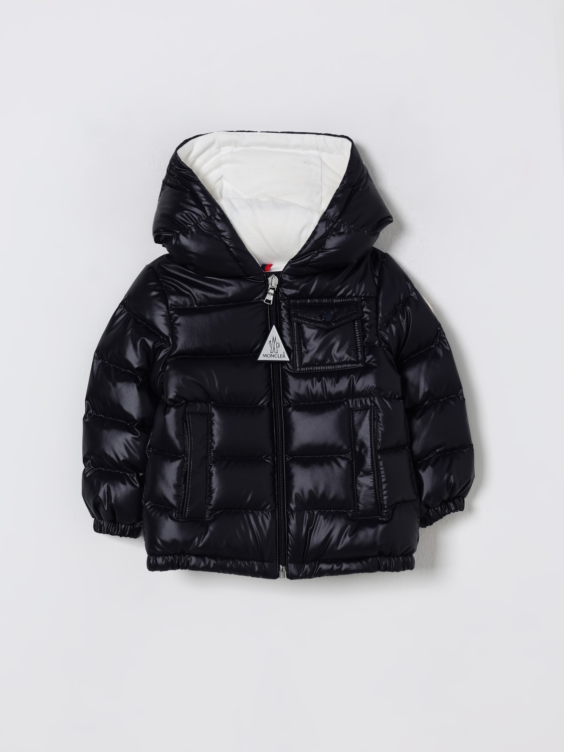 MONCLER JACKET: Jacket kids Moncler, Navy - Img 1