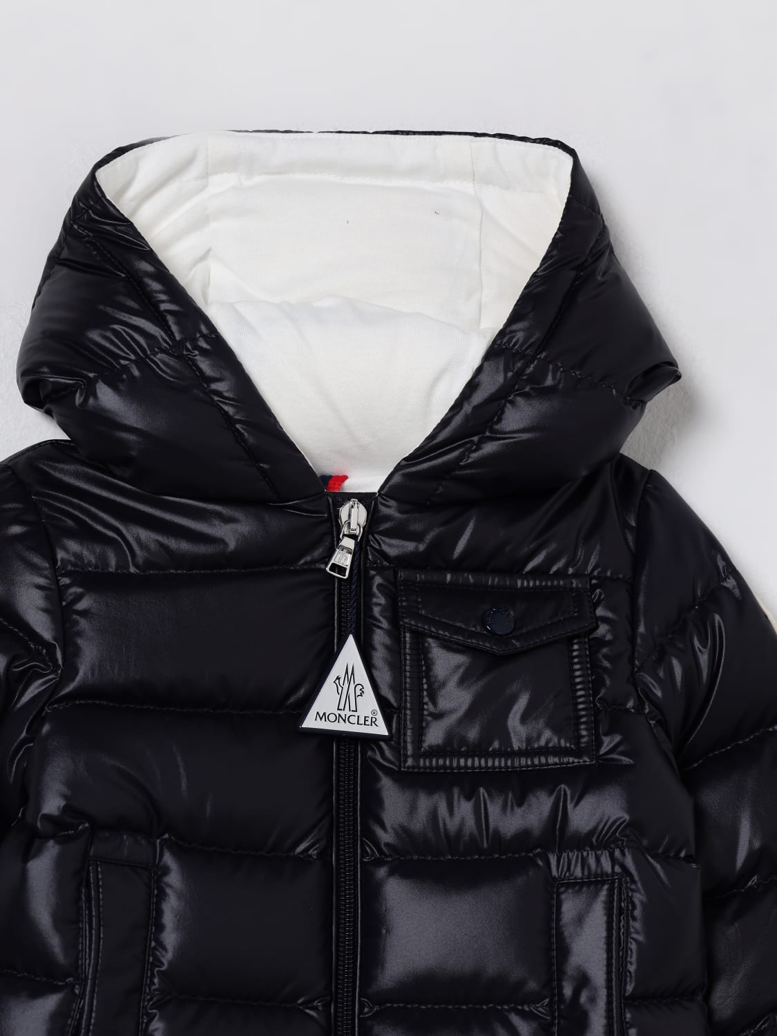 MONCLER JACKET: Jacket kids Moncler, Navy - Img 3