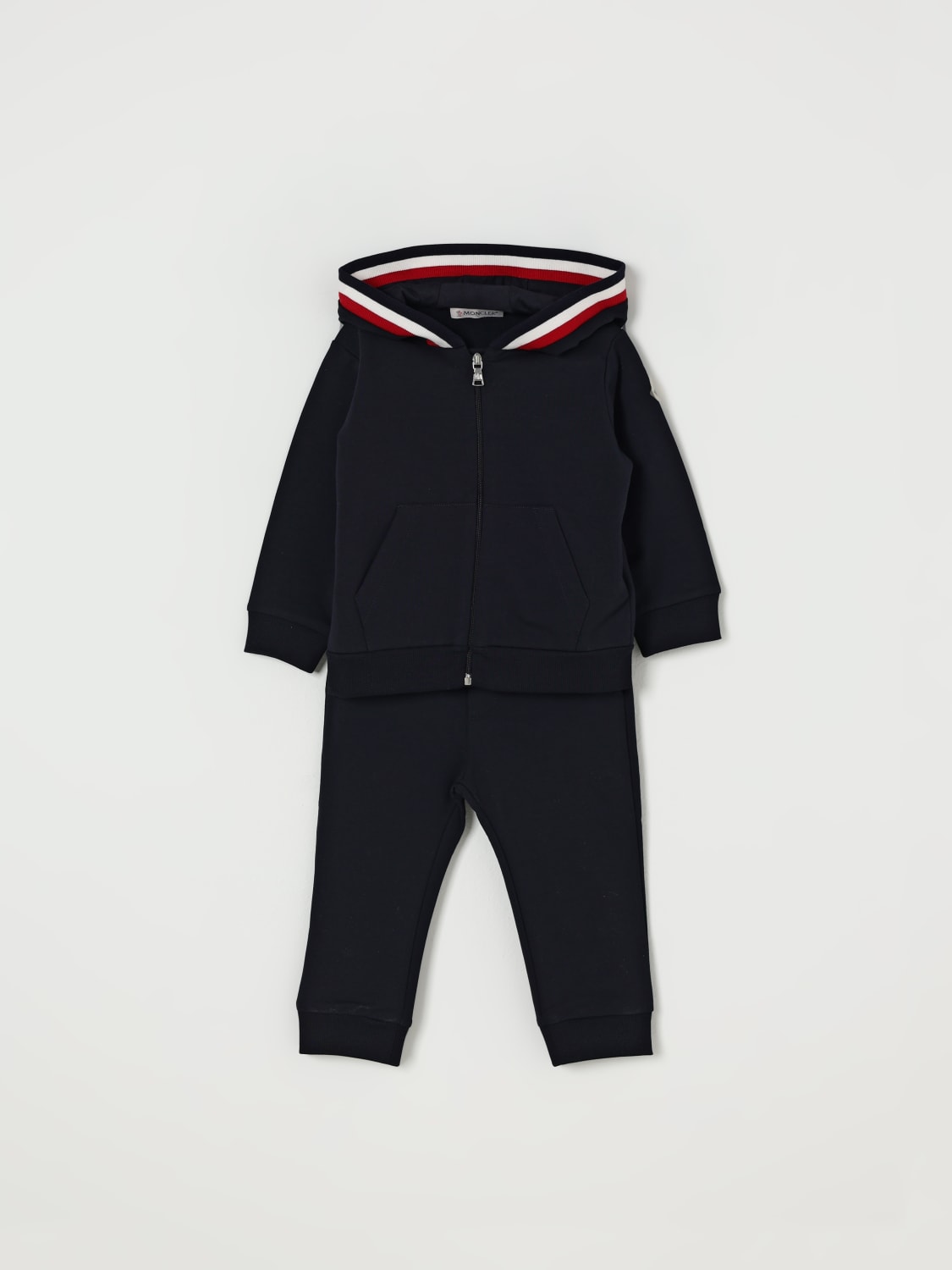 MONCLER ENSEMBLE: Combinaisons enfant Moncler, Bleu Marine - Img 1