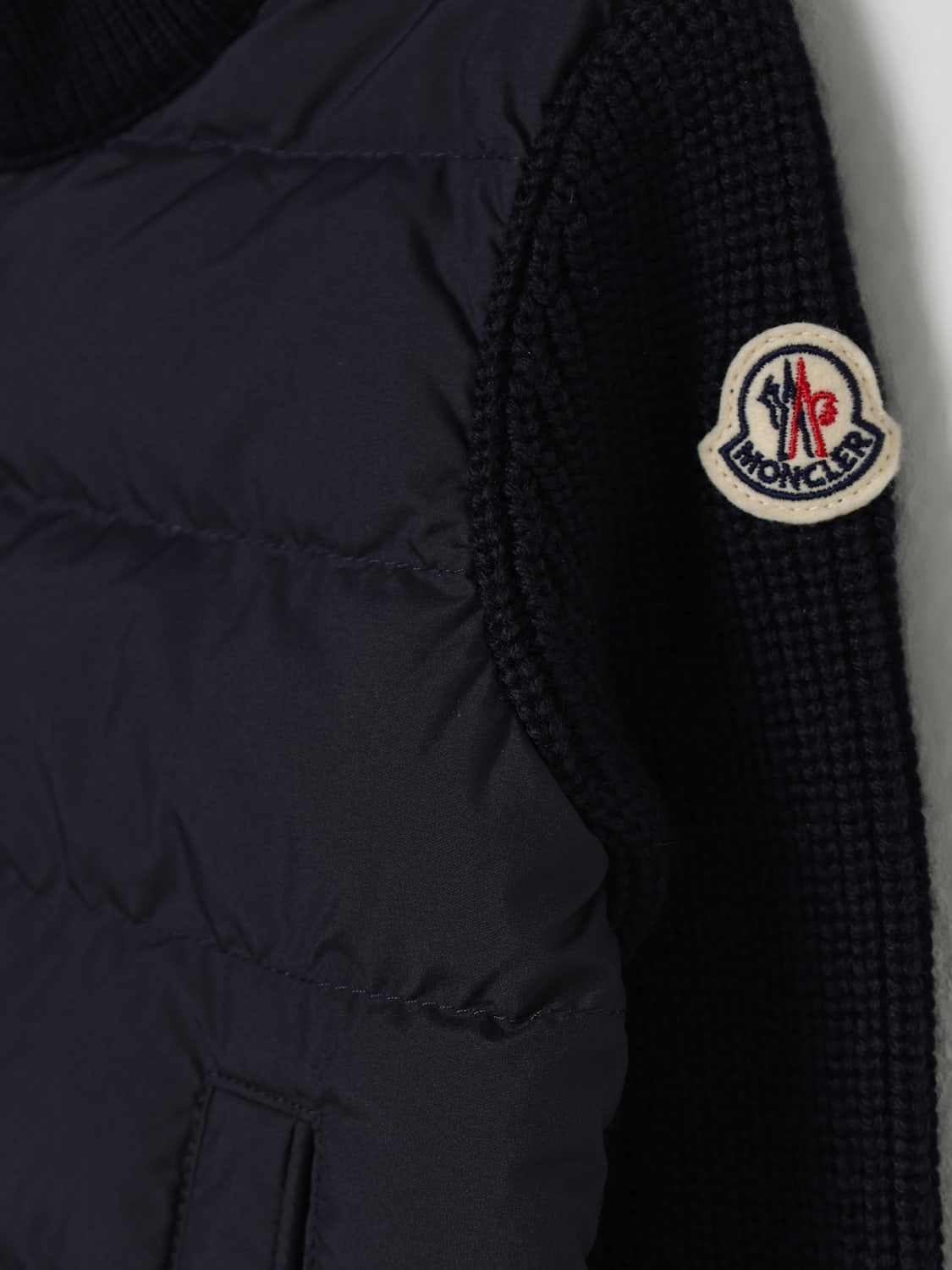 MONCLER SWEATER: Jacket kids Moncler, Navy - Img 3