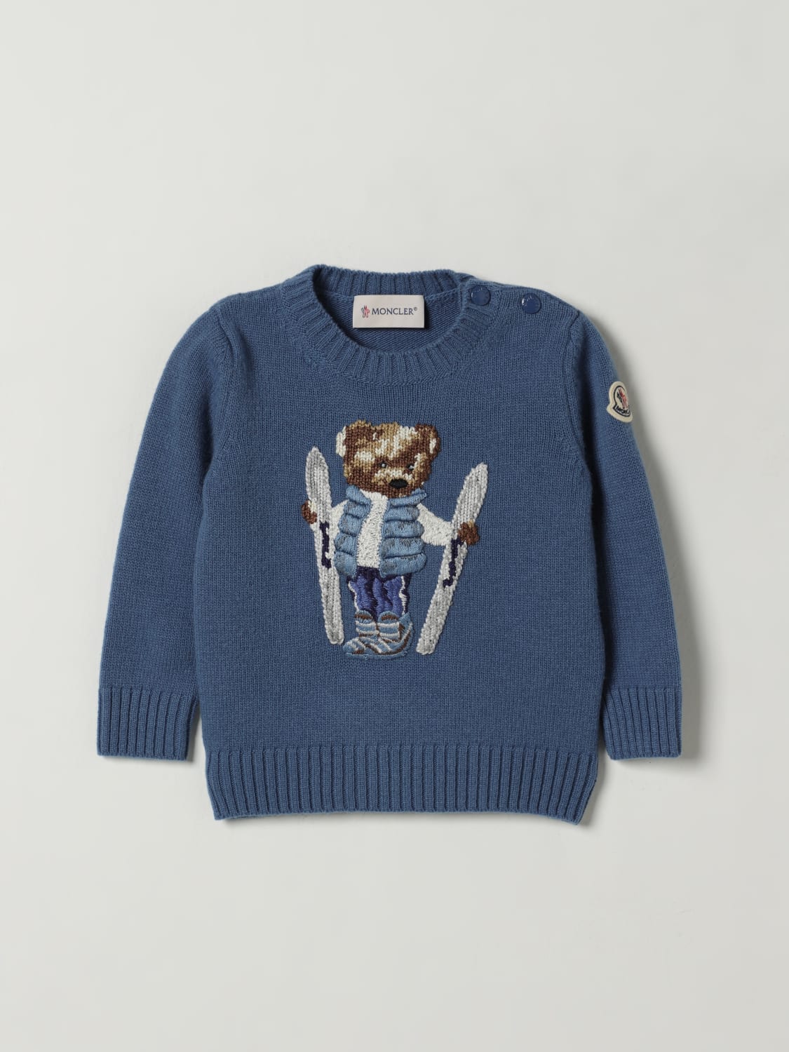 MONCLER PULLOVER: Pullover kinder Moncler, Hellblau - Img 1