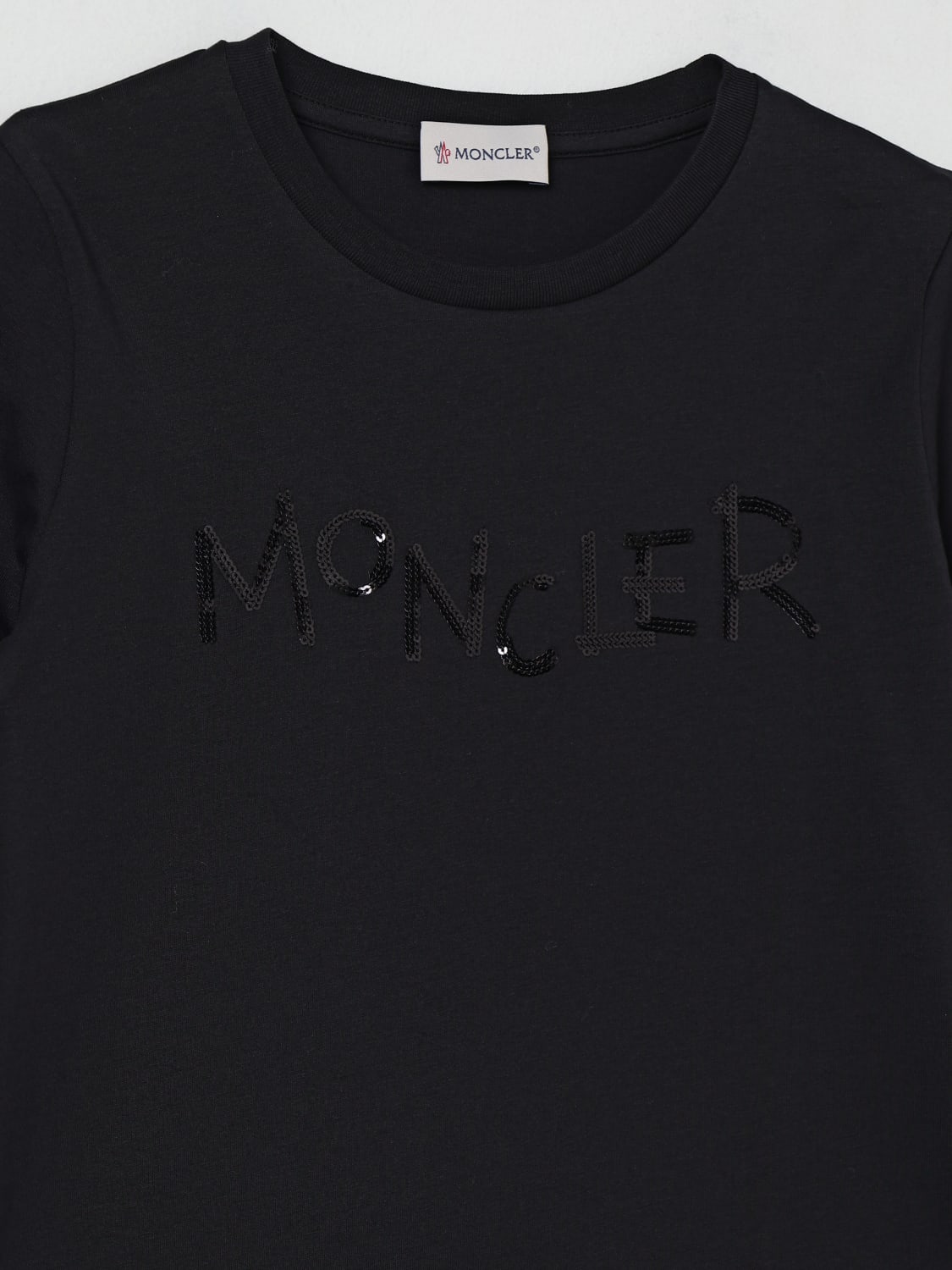 MONCLER T-SHIRT: T-shirt kids Moncler, Black - Img 3