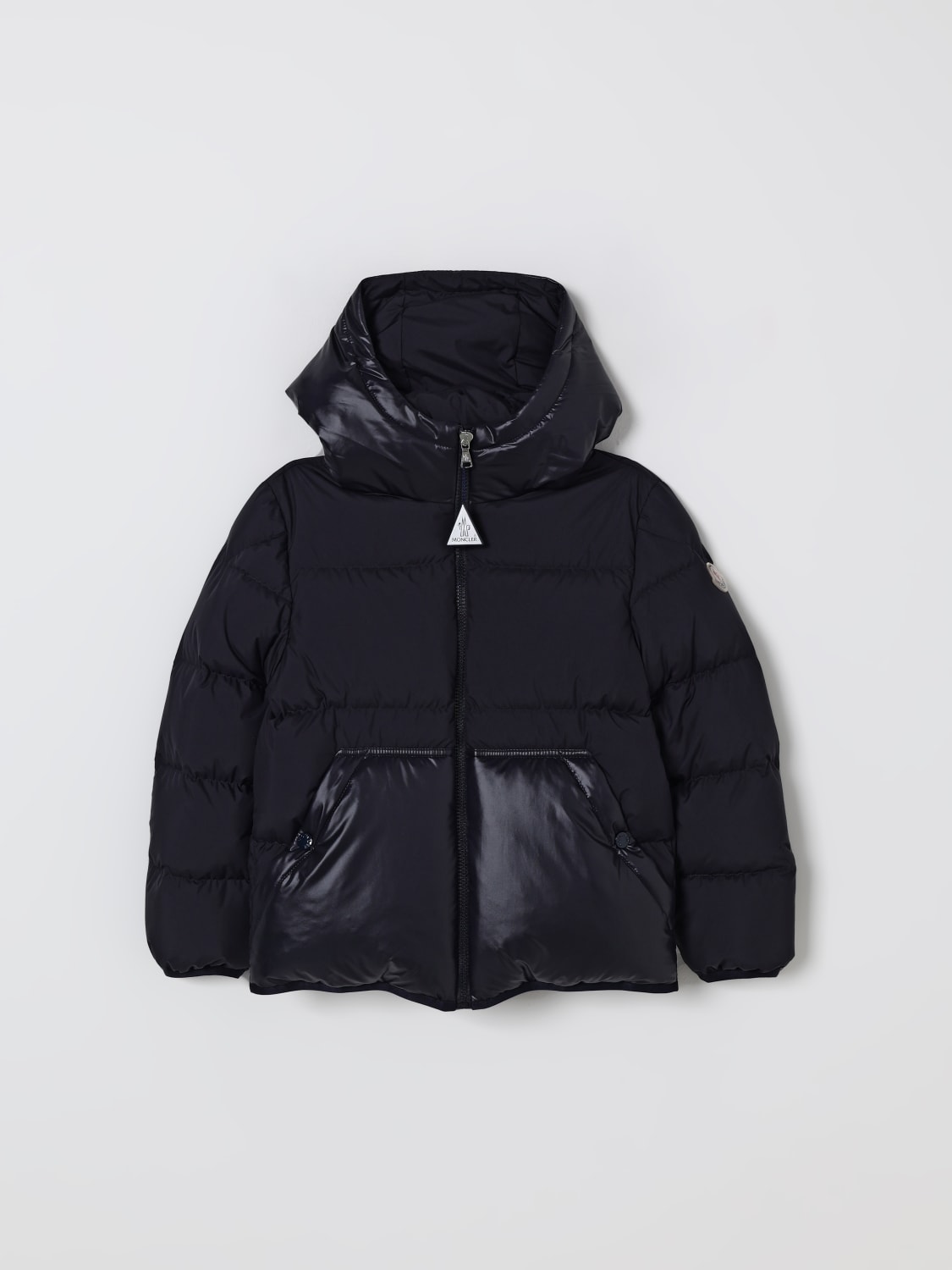 MONCLER JACKET: Jacket kids Moncler, Navy - Img 1