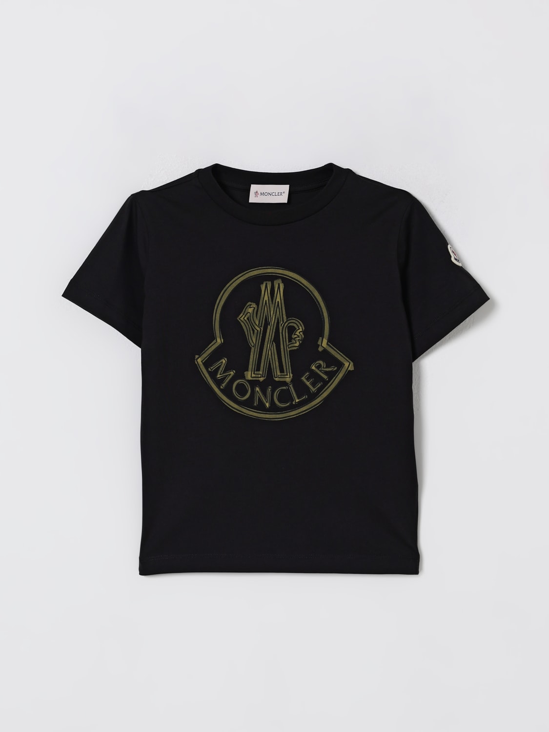 MONCLER CAMISETA: Camiseta niños Moncler, Negro - Img 1