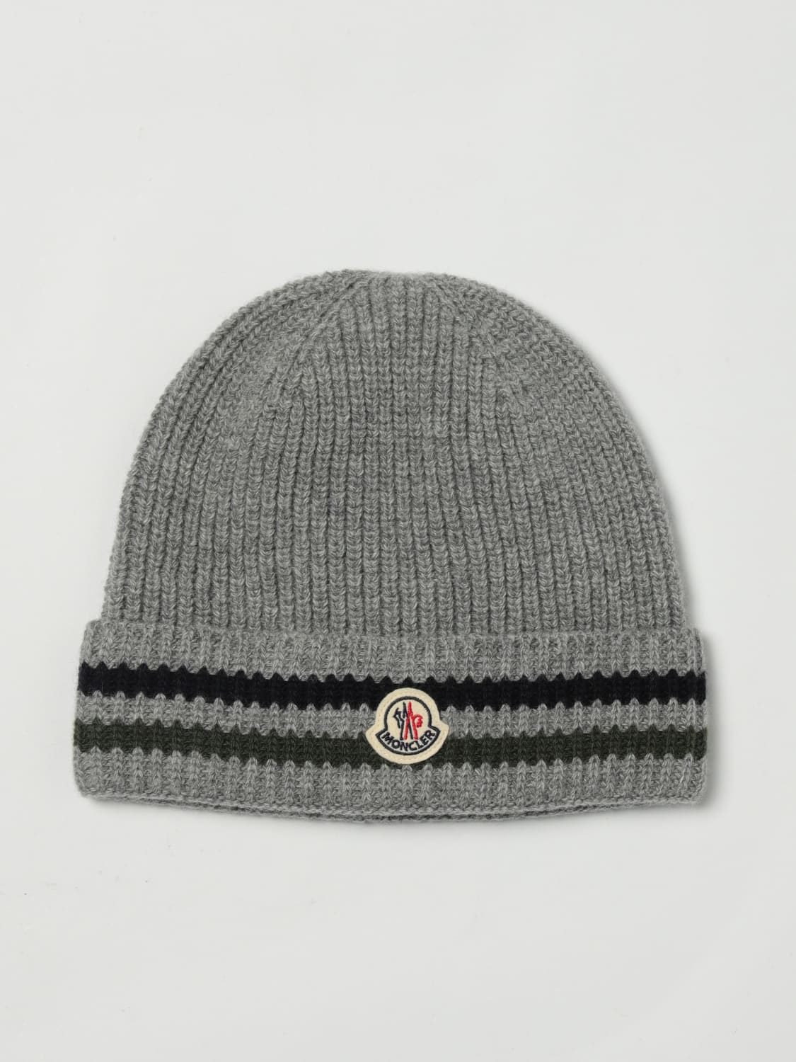 MONCLER HAT: Hat kids Moncler, Grey - Img 1