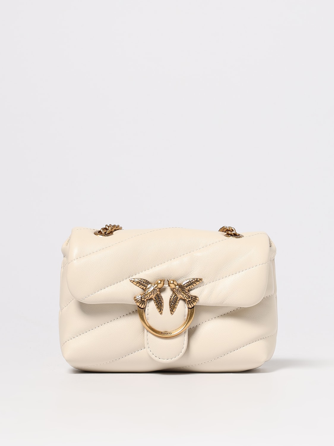 PINKO MINI BAG: Shoulder bag woman Pinko, White - Img 1