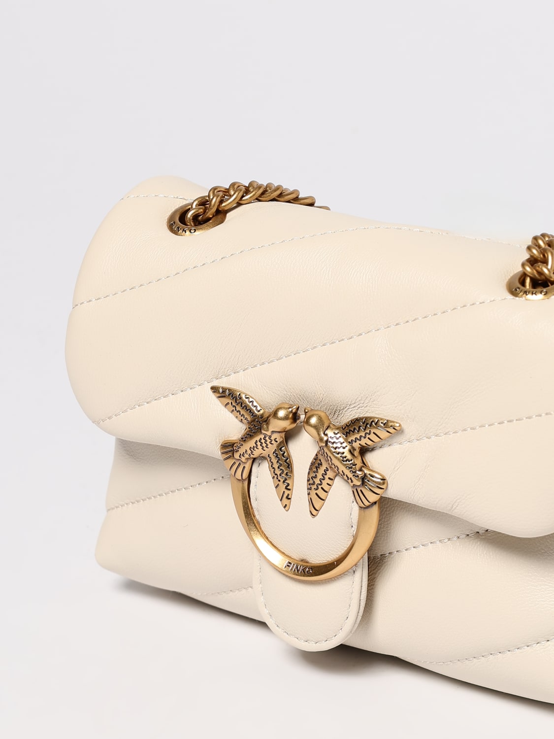 PINKO MINI BAG: Shoulder bag woman Pinko, White - Img 3