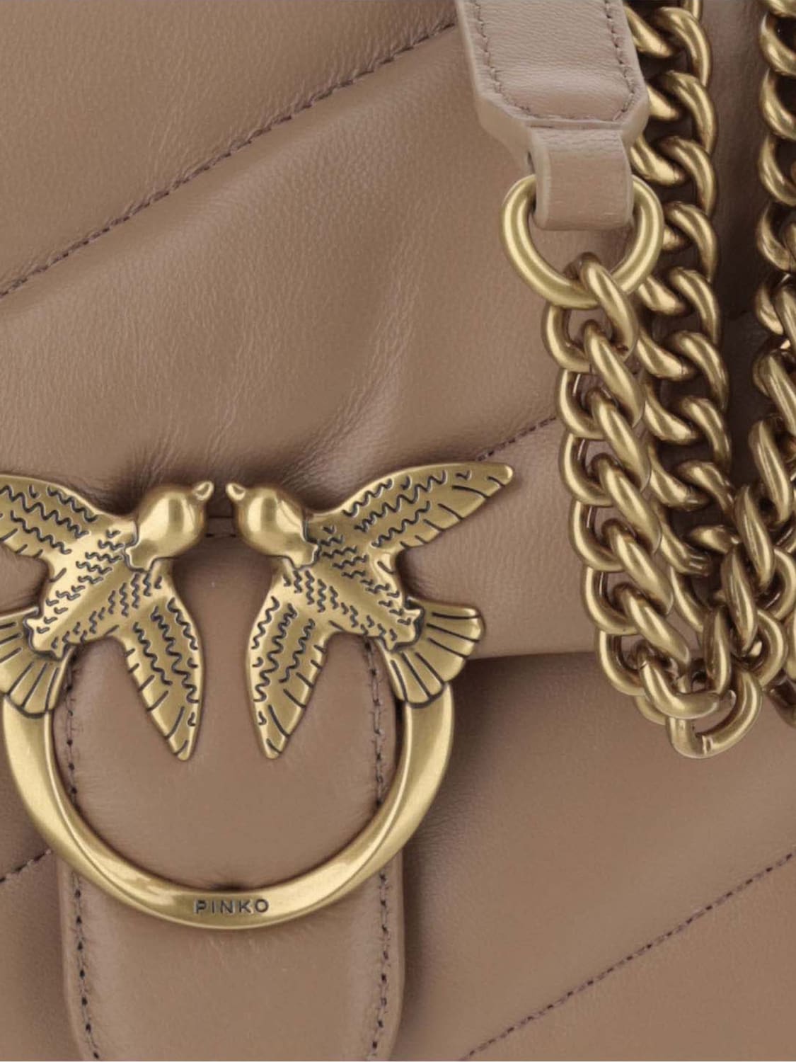 PINKO SCHULTERTASCHE: Schultertasche damen Pinko, Beige - Img 3