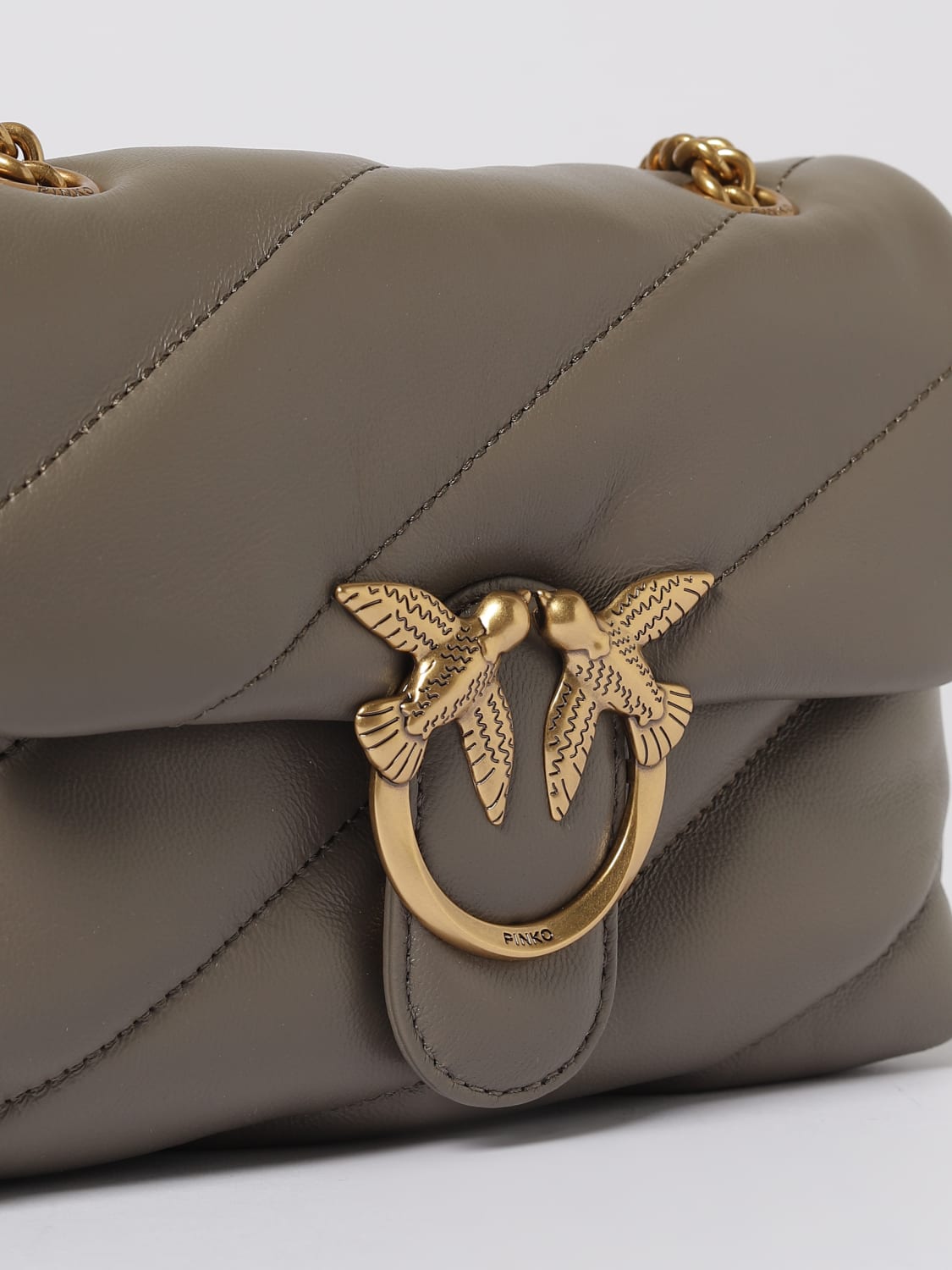 PINKO MINI BAG: Shoulder bag woman Pinko, Grey - Img 3