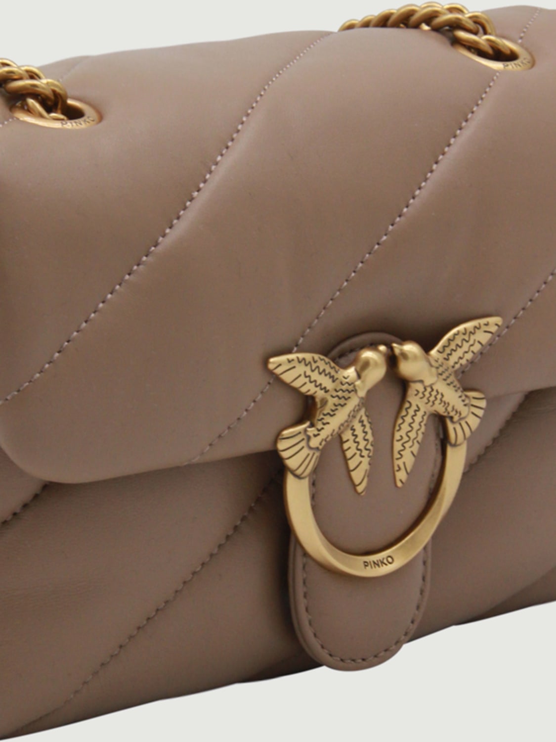 PINKO MINI BAG: Shoulder bag woman Pinko, Biscuit - Img 3