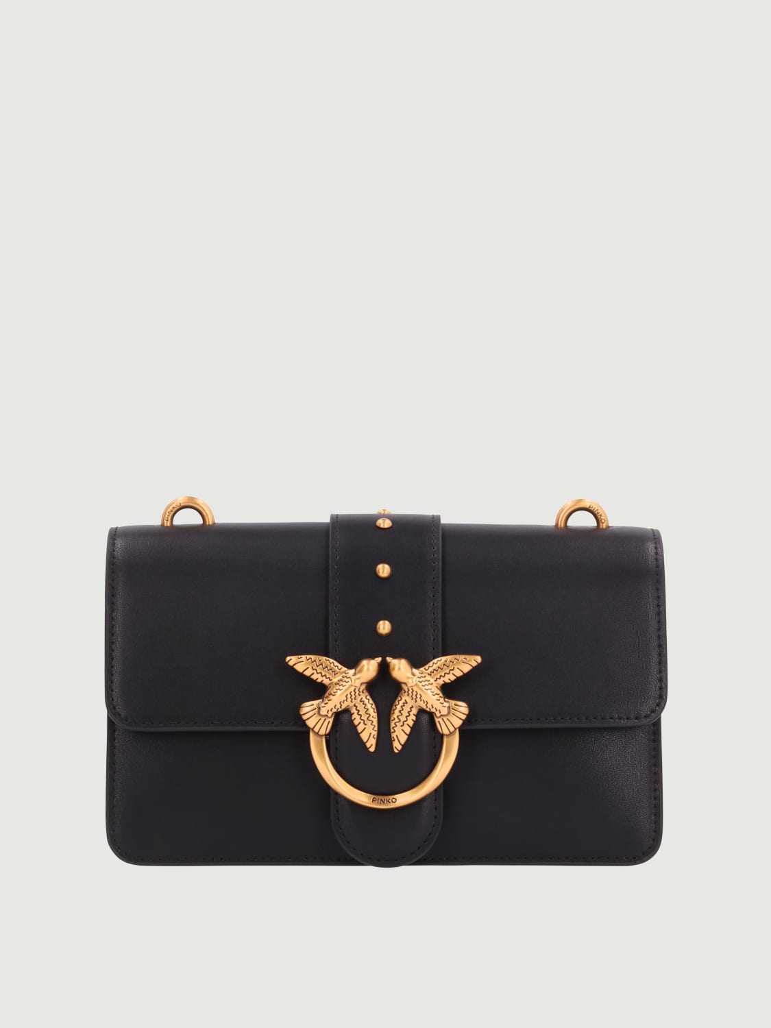 PINKO BORSA MINI: Borsa Love One Classic Mini Pinko in pelle , Nero - Img 1