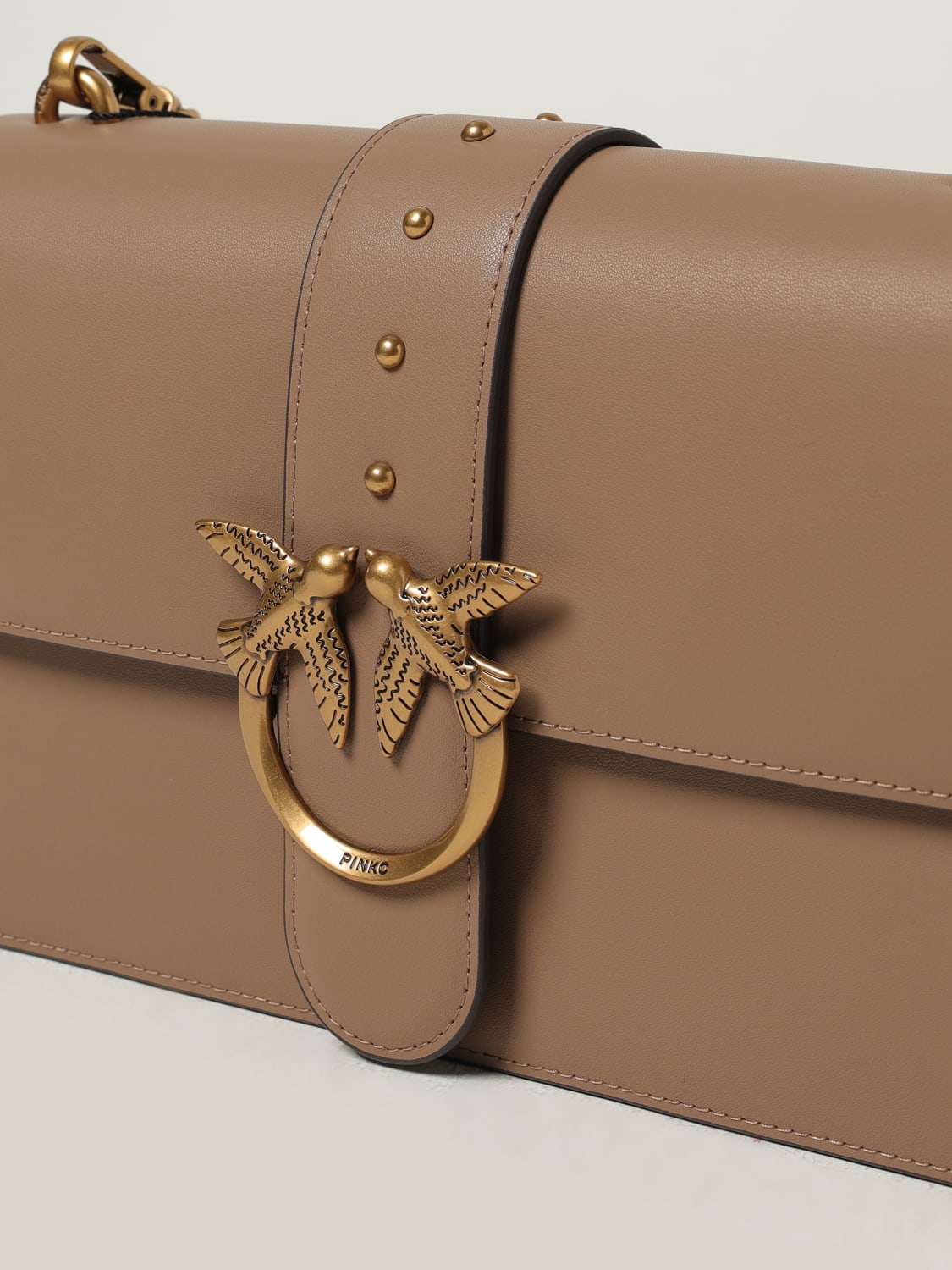 PINKO SHOULDER BAG: Shoulder bag woman Pinko, Sand - Img 3