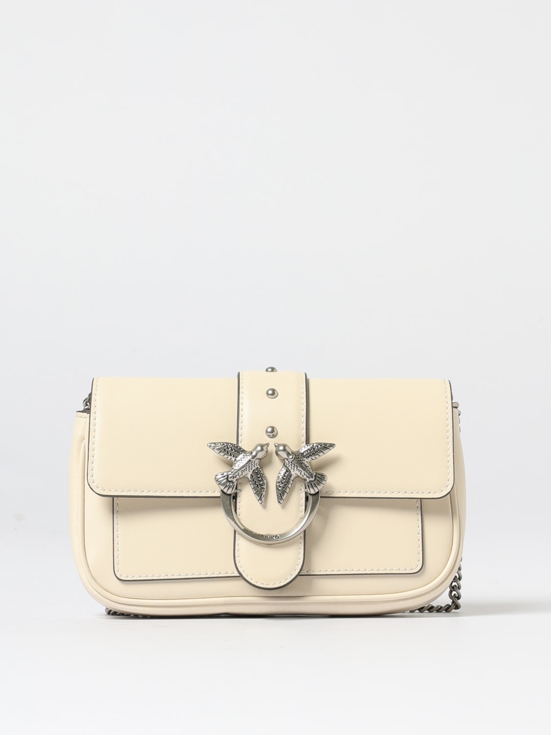PINKO MINI BAG: Shoulder bag woman Pinko, White 1 - Img 1