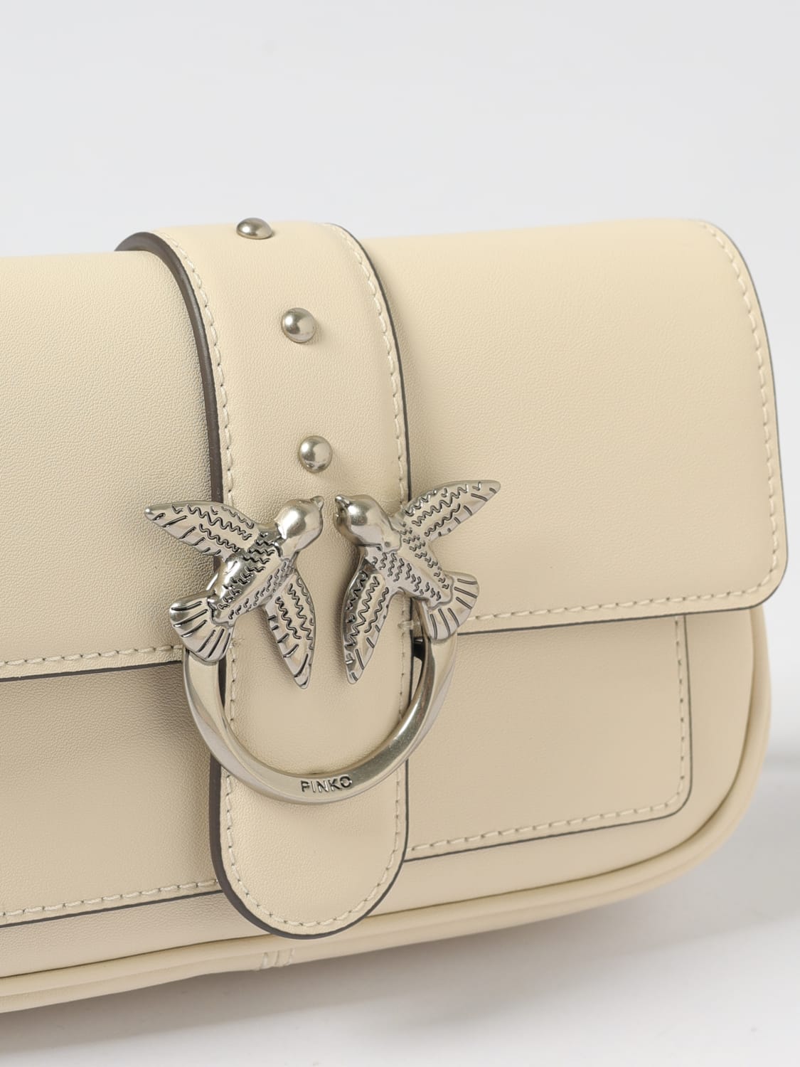 PINKO MINI BAG: Shoulder bag woman Pinko, White 1 - Img 3