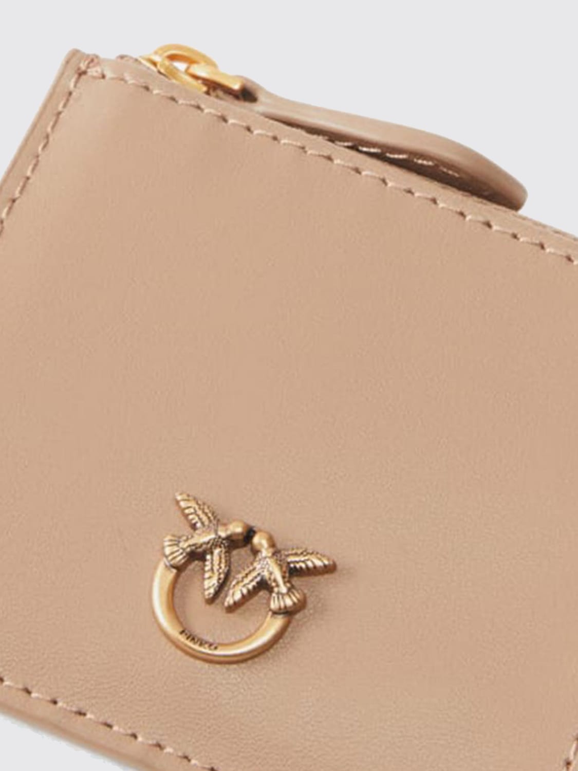 PINKO WALLET: Wallet woman Pinko, Beige - Img 3