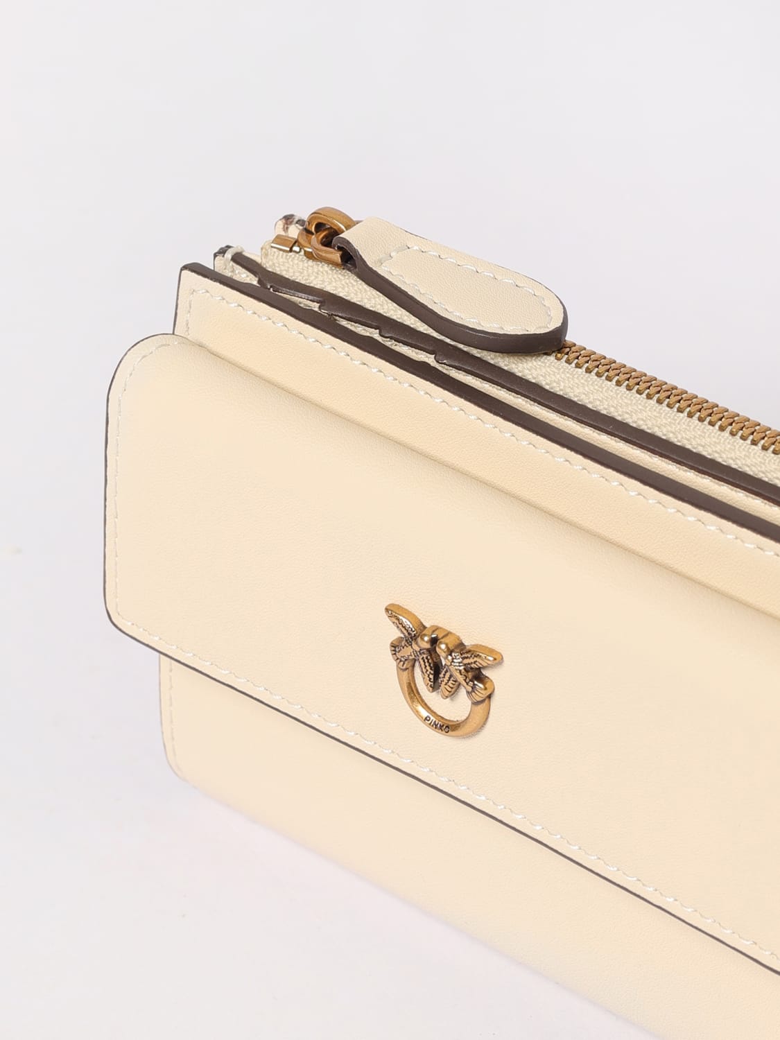 PINKO WALLET: Wallet woman Pinko, White - Img 4