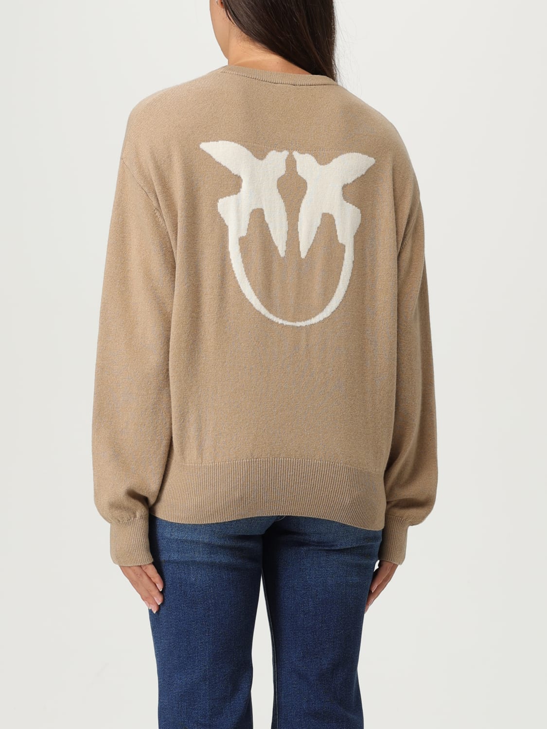 PINKO SWEATER: Sweater woman Pinko, Camel - Img 2