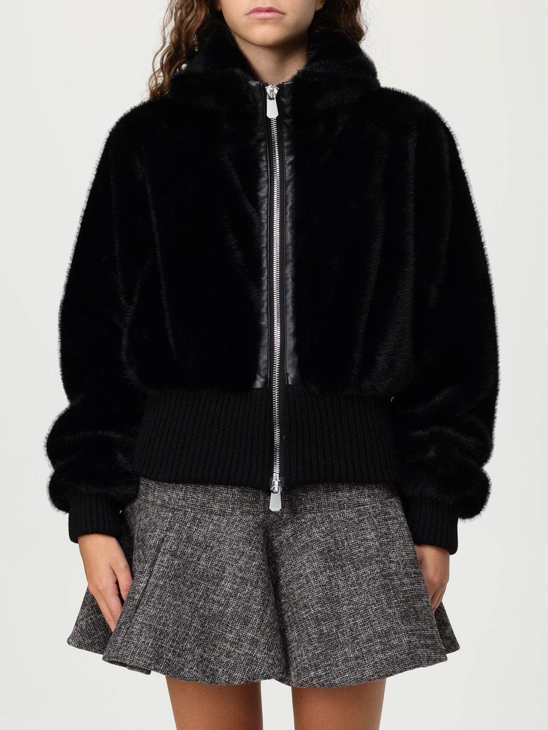 PINKO FUR COAT: Jacket woman Pinko, Black - Img 1