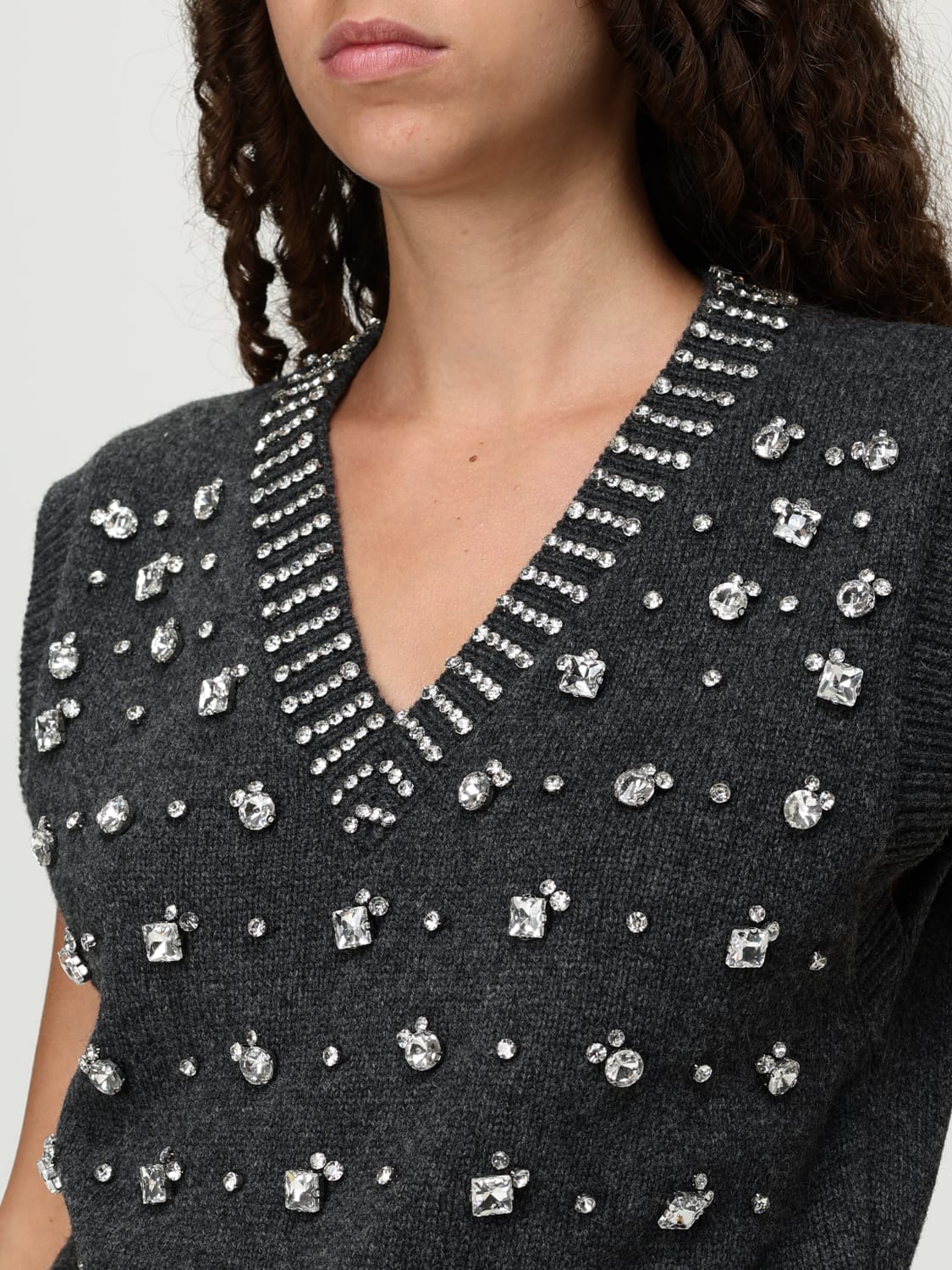 PINKO WESTE: Pullover damen Pinko, Grau - Img 3