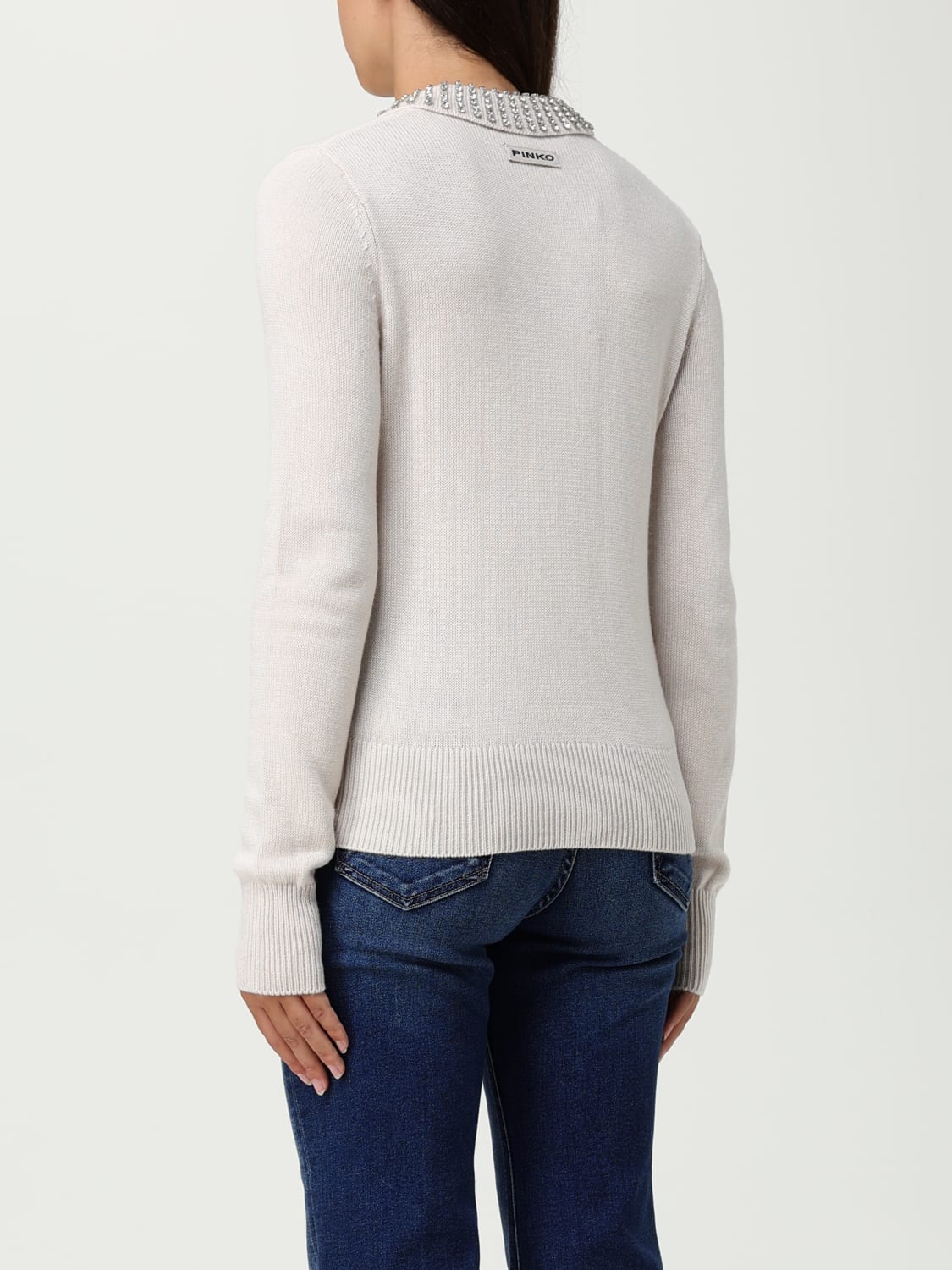 PINKO 폴로 셔츠: 스웨터 여성 Pinko, 그레이 - Img 2