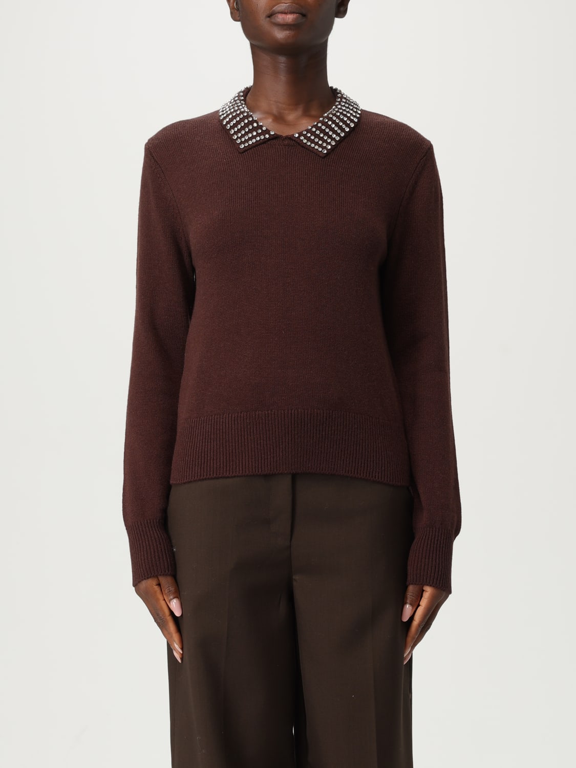 PINKO POLO: Pullover damen Pinko, Braun - Img 1