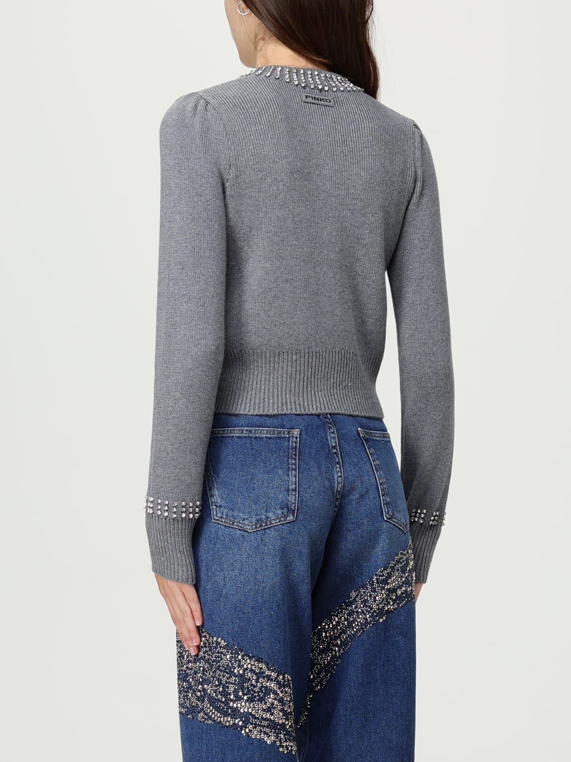 PINKO 스웨터: 스웨터 여성 Pinko, 그레이 - Img 2