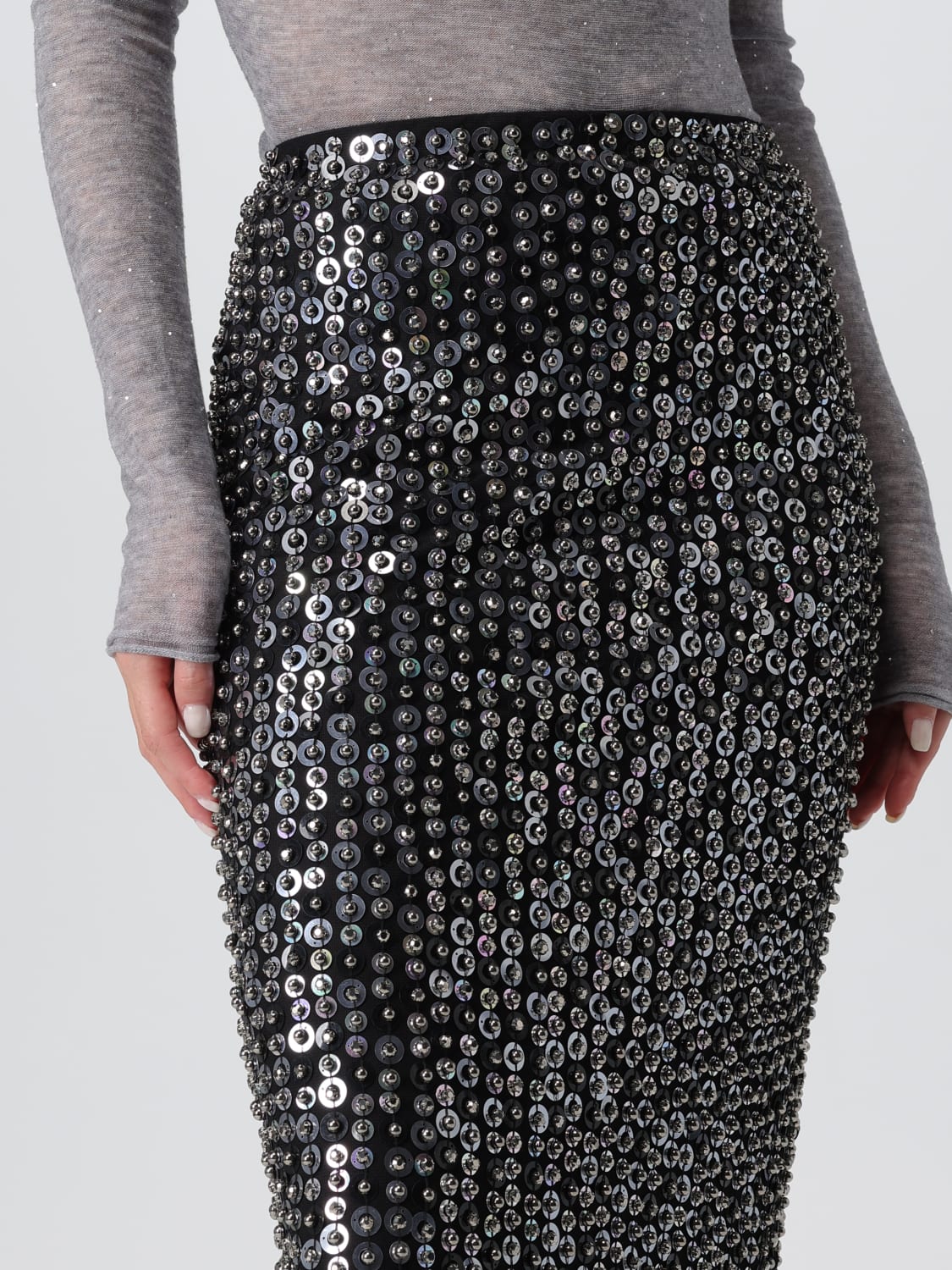 PINKO ЮБКА: Юбка Женское Pinko, Синий - Img 3