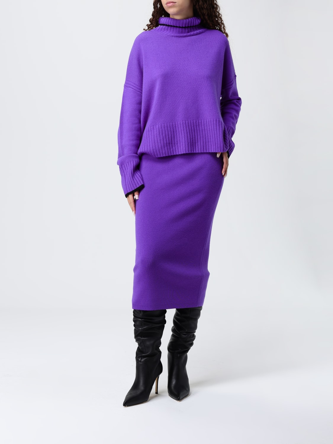 PINKO SWEATER: Sweater woman Pinko, Violet - Img 2