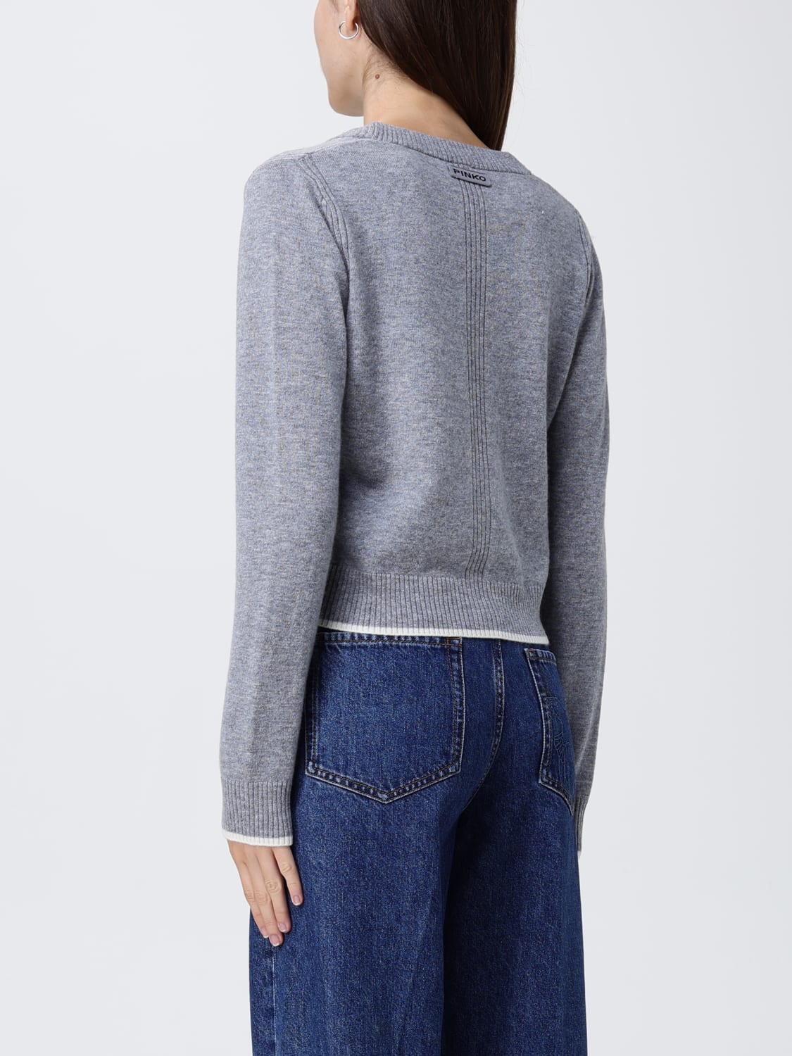 PINKO JERSEY: Jersey mujer Pinko, Gris - Img 2