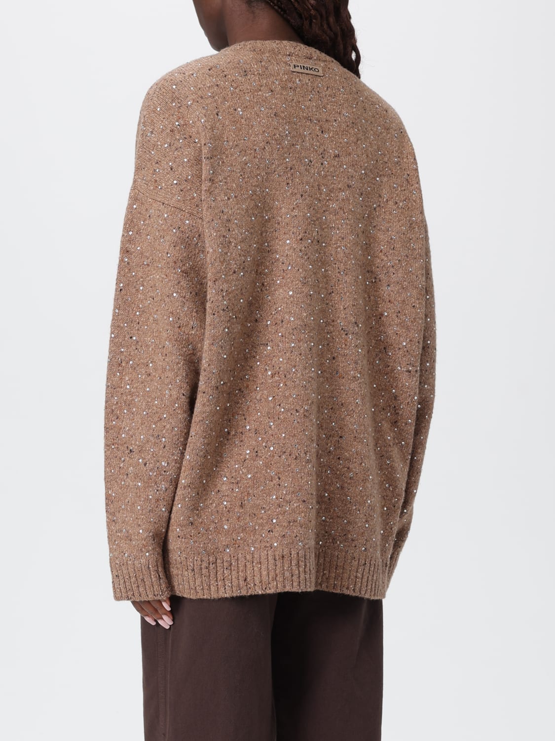 PINKO JERSEY: Jersey mujer Pinko, Camello - Img 2