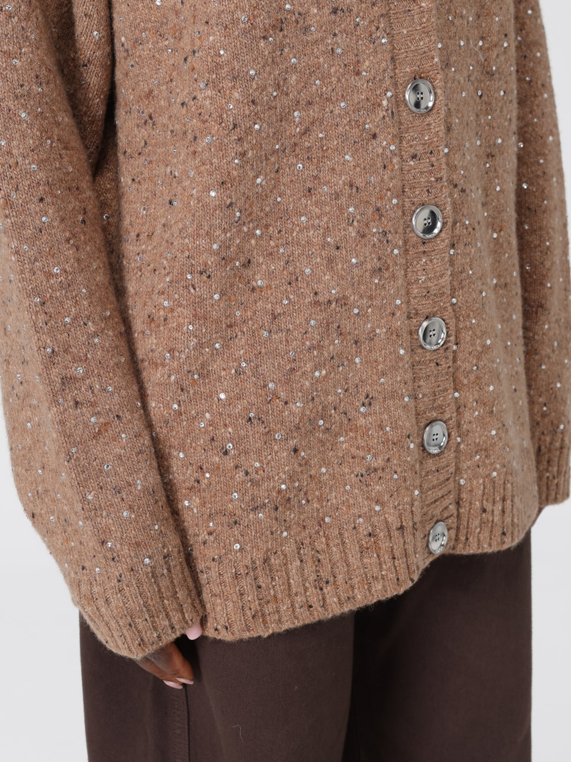 PINKO JERSEY: Jersey mujer Pinko, Camello - Img 4