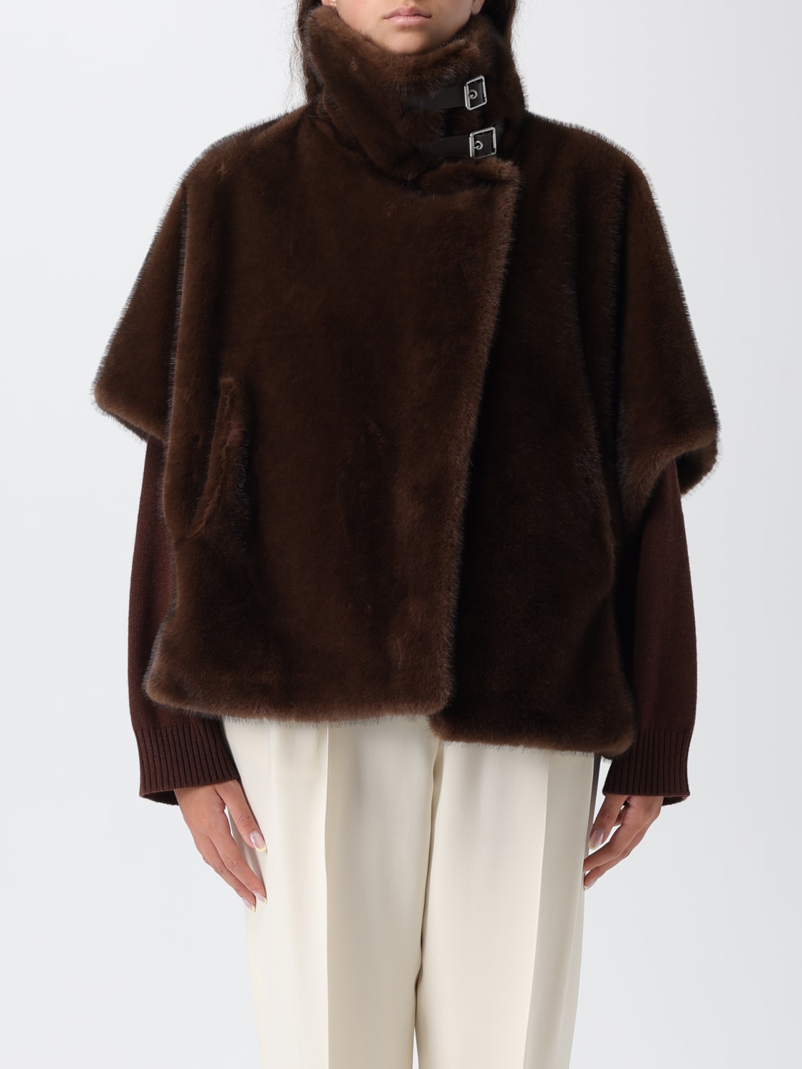 PINKO FUR COAT: Coat woman Pinko, Rope - Img 1
